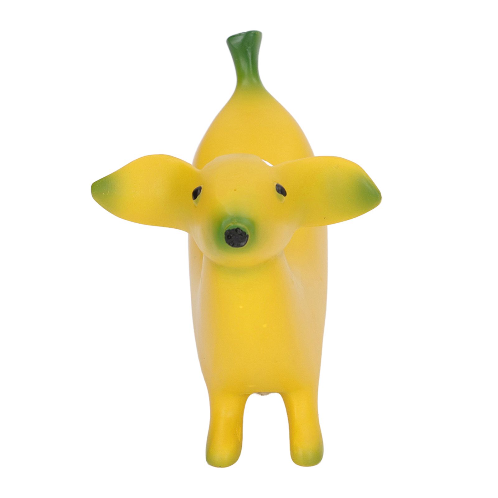 Banana Dog Sculpture Resin Funny Lovely Lightweight Banana Dog Art Decoration for Home Desktop M 13x8cm/5.1x3.1in - Image 2
