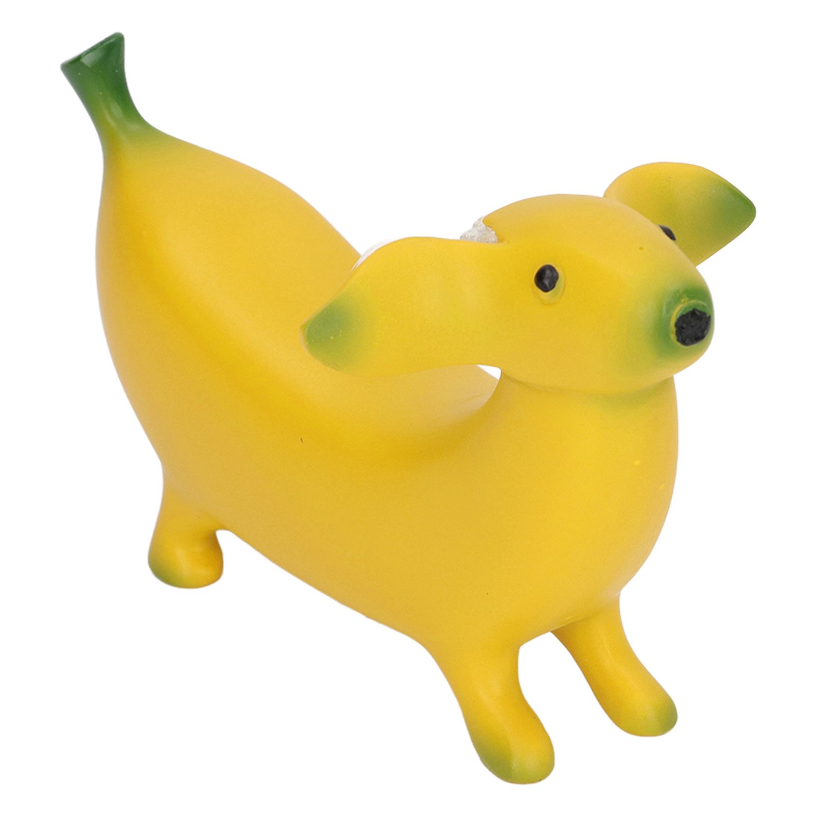 Banana Dog Sculpture Resin Funny Lovely Lightweight Banana Dog Art Decoration for Home Desktop M 13x8cm/5.1x3.1in - Image 3
