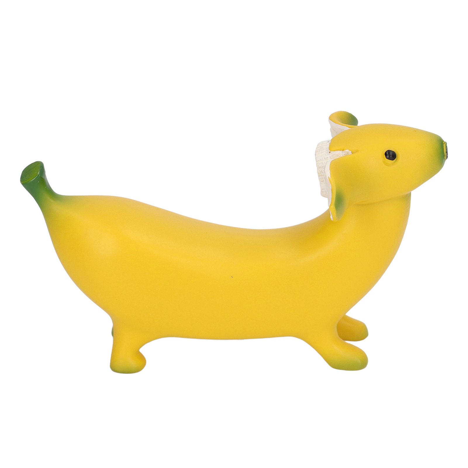 Banana Dog Sculpture Resin Funny Lovely Lightweight Banana Dog Art Decoration for Home Desktop M 13x8cm/5.1x3.1in - Image 4