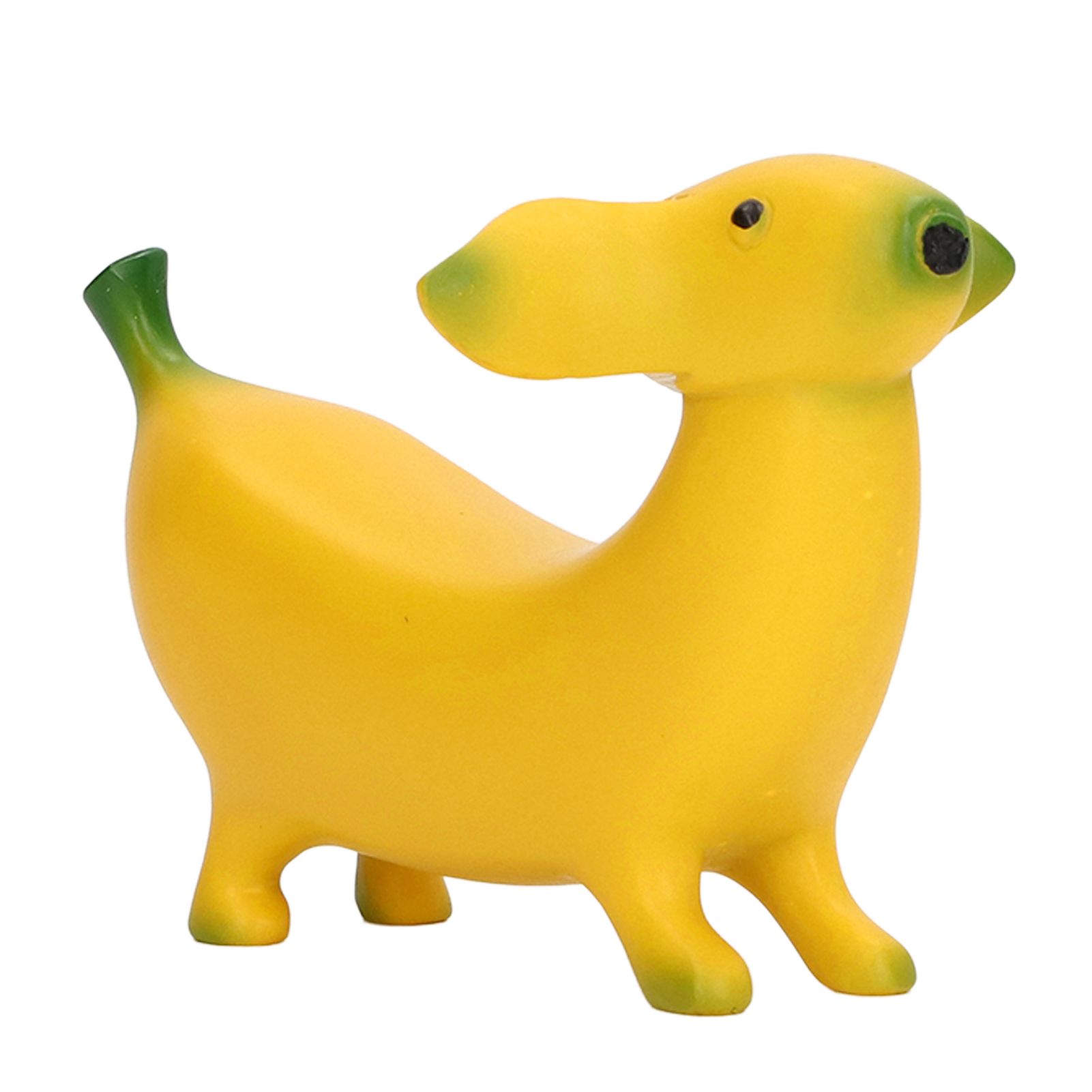 Banana Dog Sculpture Resin Funny Lovely Lightweight Banana Dog Art Decoration for Home Desktop M 13x8cm/5.1x3.1in - Image 6