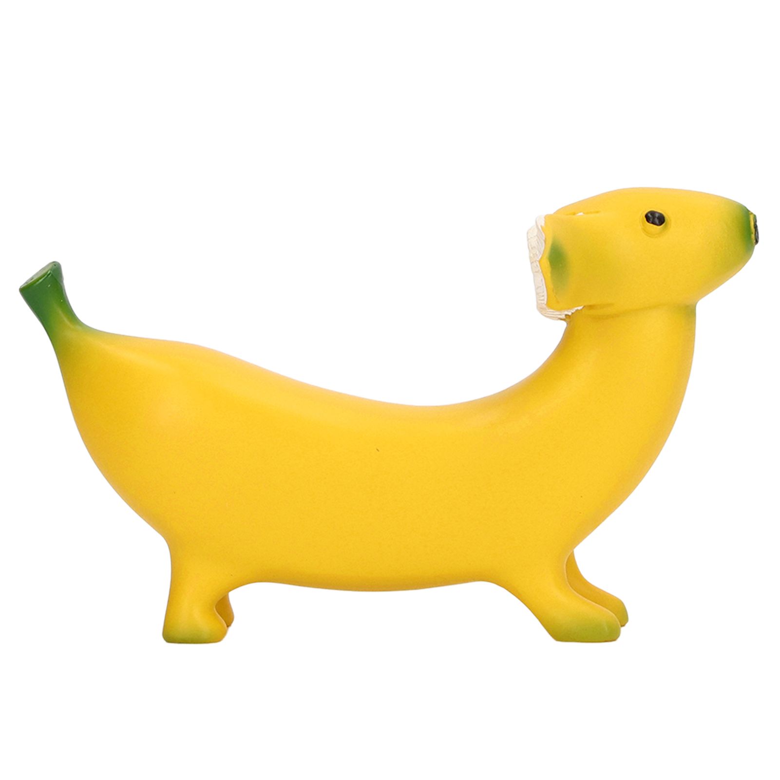 Banana Dog Sculpture Resin Funny Lovely Lightweight Banana Dog Art Decoration for Home Desktop M 13x8cm/5.1x3.1in - Image 7