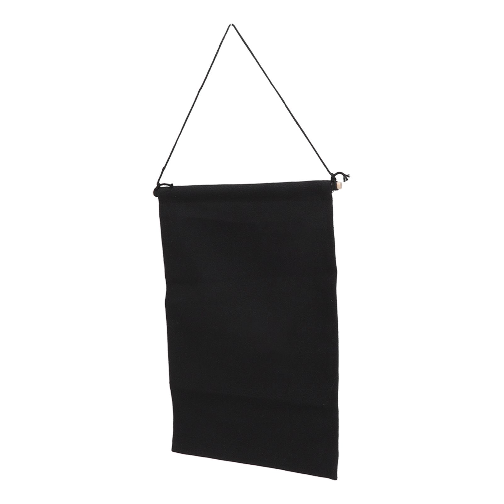 Brooch Storage Hanging Flag Multi Purpose Stylish Classic Pin Collection Organizers Banners for Home Office Dorm Black S 35x22.5cm 25cm(wooden Stick) - Image 3