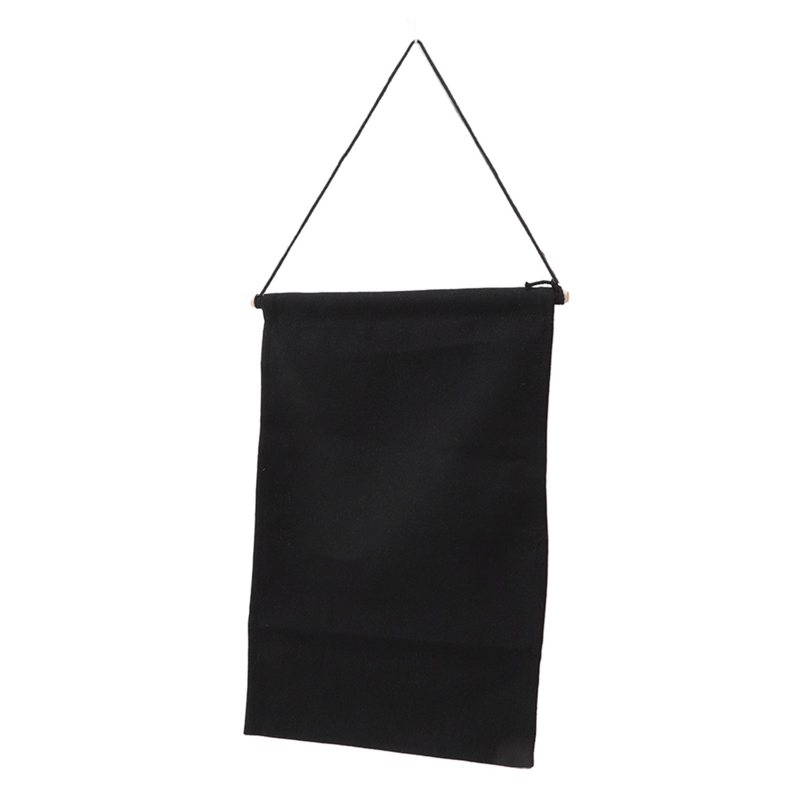 Brooch Storage Hanging Flag Multi Purpose Stylish Classic Pin Collection Organizers Banners for Home Office Dorm Black S 35x22.5cm 25cm(wooden Stick) - Image 4