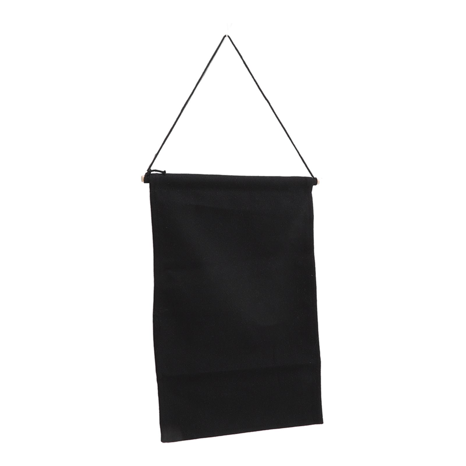 Brooch Storage Hanging Flag Multi Purpose Stylish Classic Pin Collection Organizers Banners for Home Office Dorm Black S 35x22.5cm 25cm(wooden Stick) - Image 5