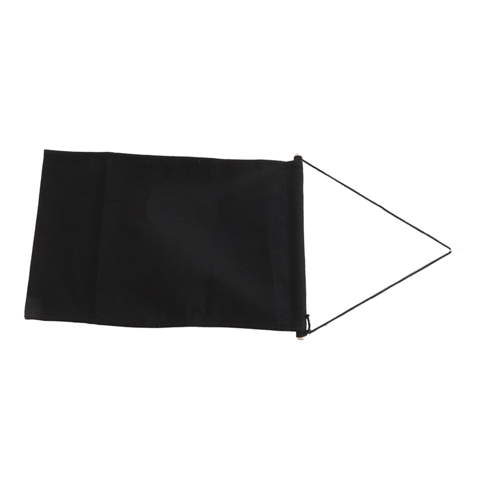 Brooch Storage Hanging Flag Multi Purpose Stylish Classic Pin Collection Organizers Banners for Home Office Dorm Black S 35x22.5cm 25cm(wooden Stick) - Image 6