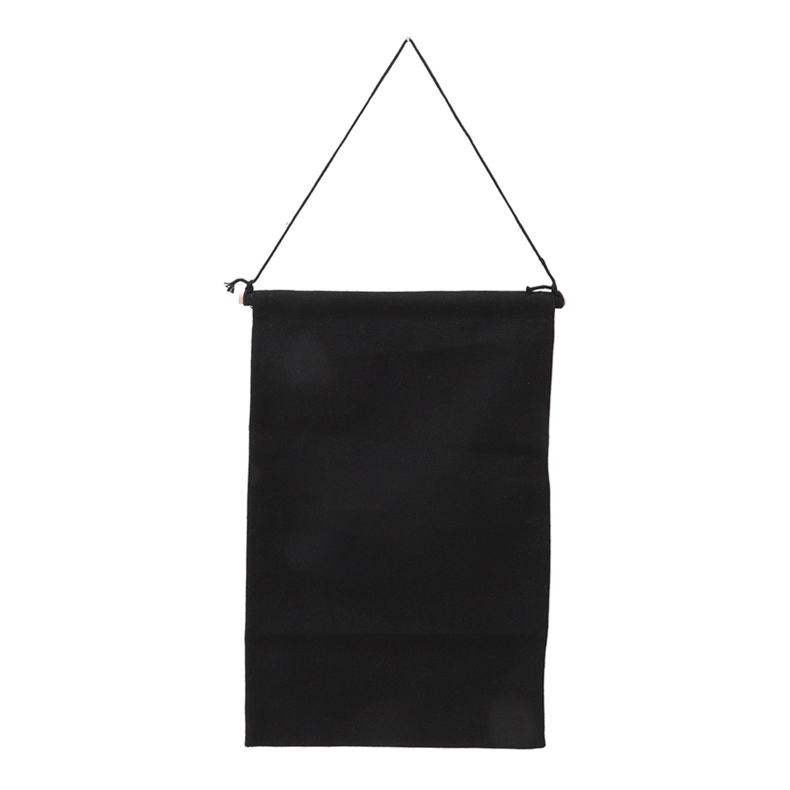 Brooch Storage Hanging Flag Multi Purpose Stylish Classic Pin Collection Organizers Banners for Home Office Dorm Black M 45.5x27.3cm 30cm(wooden Stick) - Image 1