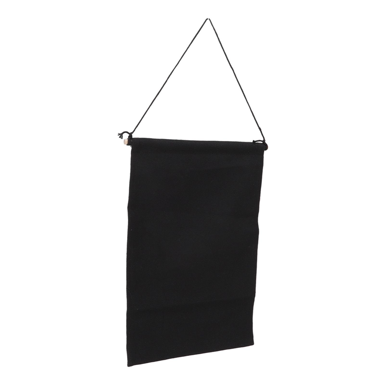 Brooch Storage Hanging Flag Multi Purpose Stylish Classic Pin Collection Organizers Banners for Home Office Dorm Black M 45.5x27.3cm 30cm(wooden Stick) - Image 2