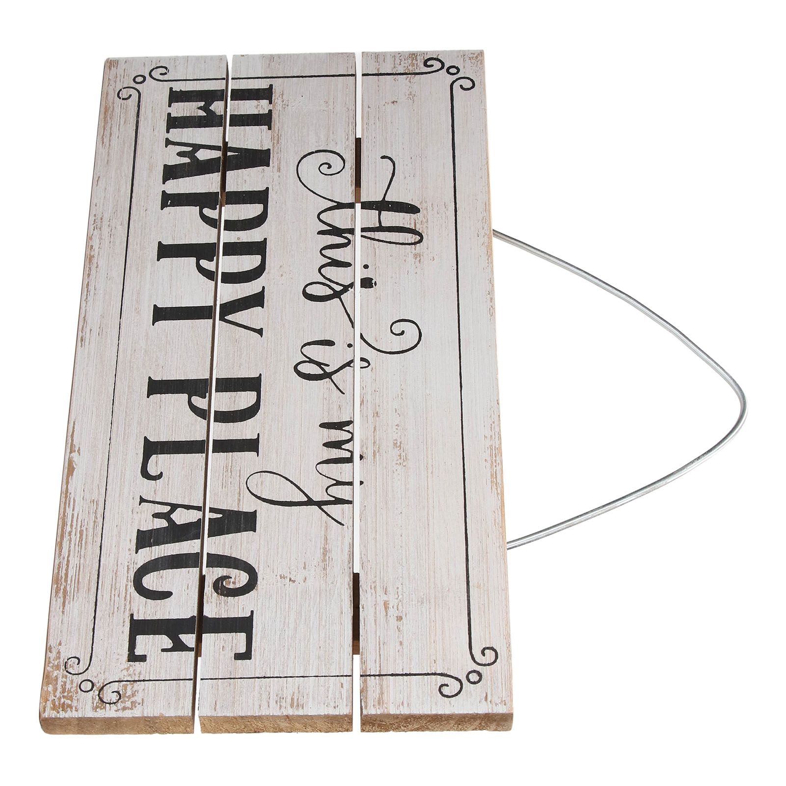 Decorative Wooden Sign Novel Waterproof Table Sign Hanging Decoration with Happy Place for Courtyard - Image 8