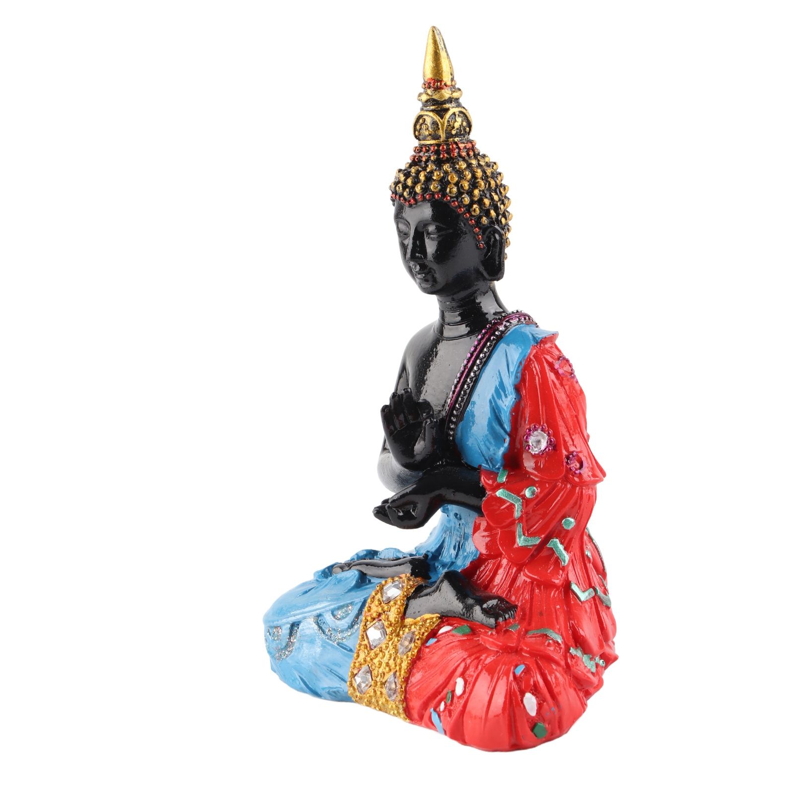Thai Reclining Buddha Statue Ornament Positive Energy Handcrafted Resin Buddhist Figurine for Home Decoration - Image 3