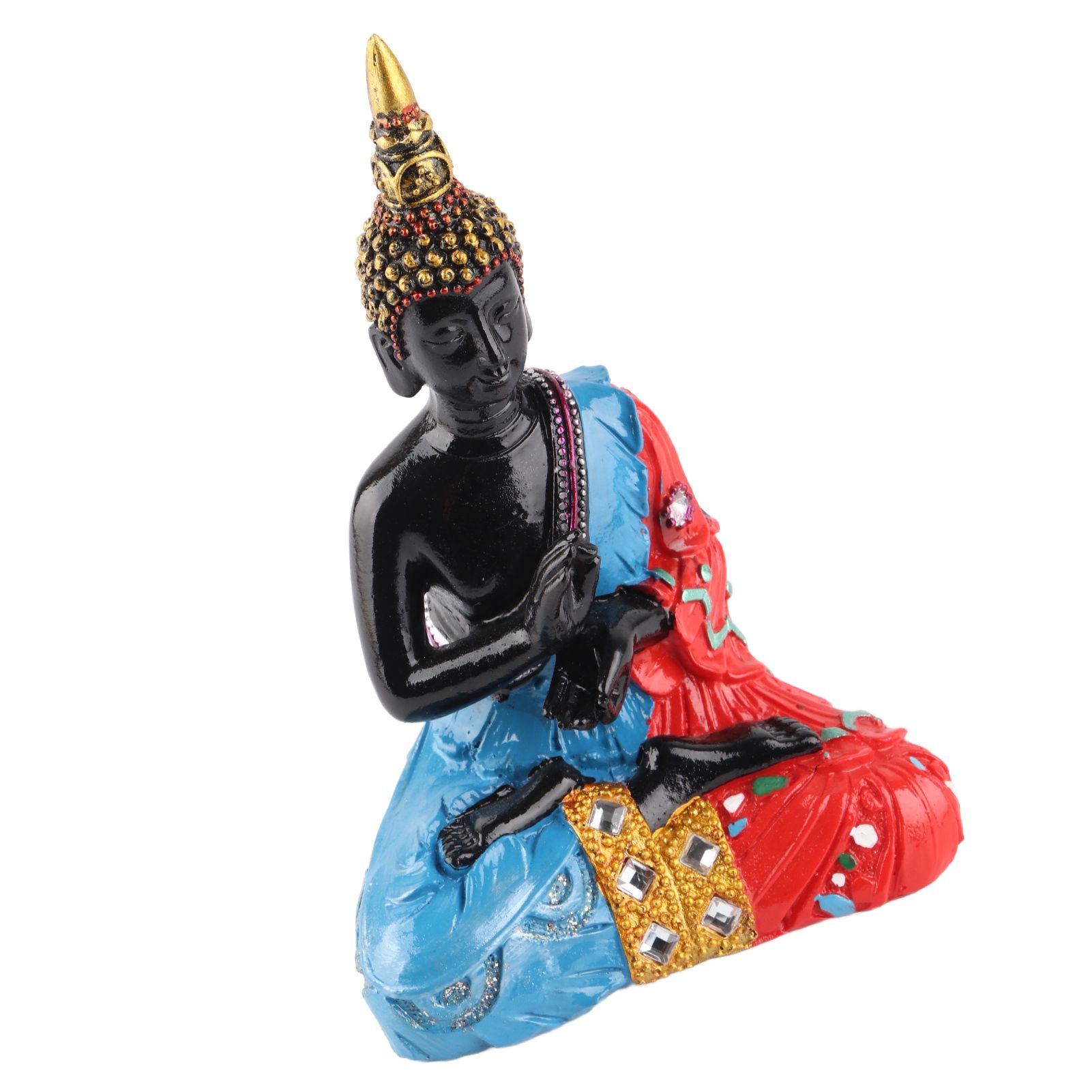 Thai Reclining Buddha Statue Ornament Positive Energy Handcrafted Resin Buddhist Figurine for Home Decoration - Image 4