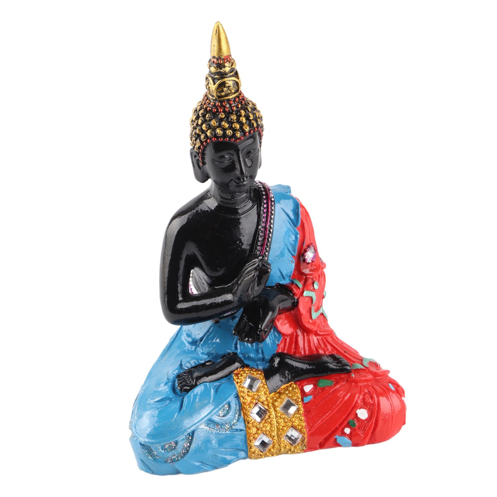 Thai Reclining Buddha Statue Ornament Positive Energy Handcrafted Resin Buddhist Figurine for Home Decoration - Image 5