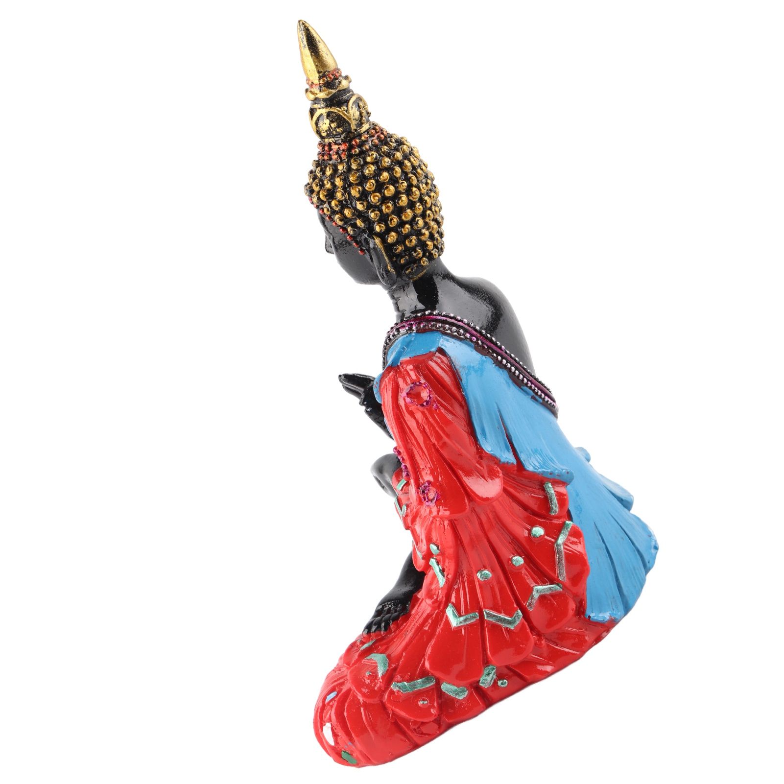 Thai Reclining Buddha Statue Ornament Positive Energy Handcrafted Resin Buddhist Figurine for Home Decoration - Image 6