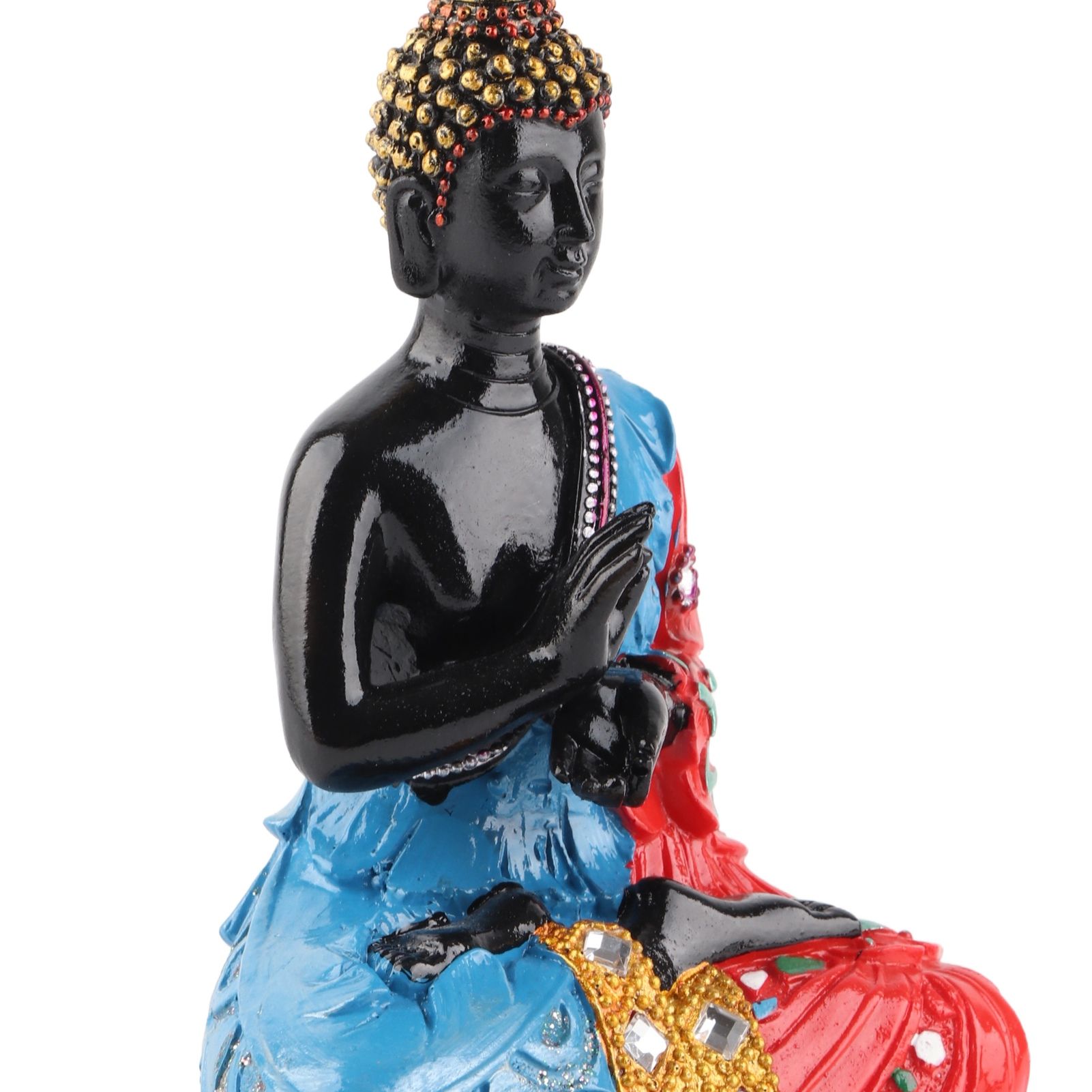 Thai Reclining Buddha Statue Ornament Positive Energy Handcrafted Resin Buddhist Figurine for Home Decoration - Image 7