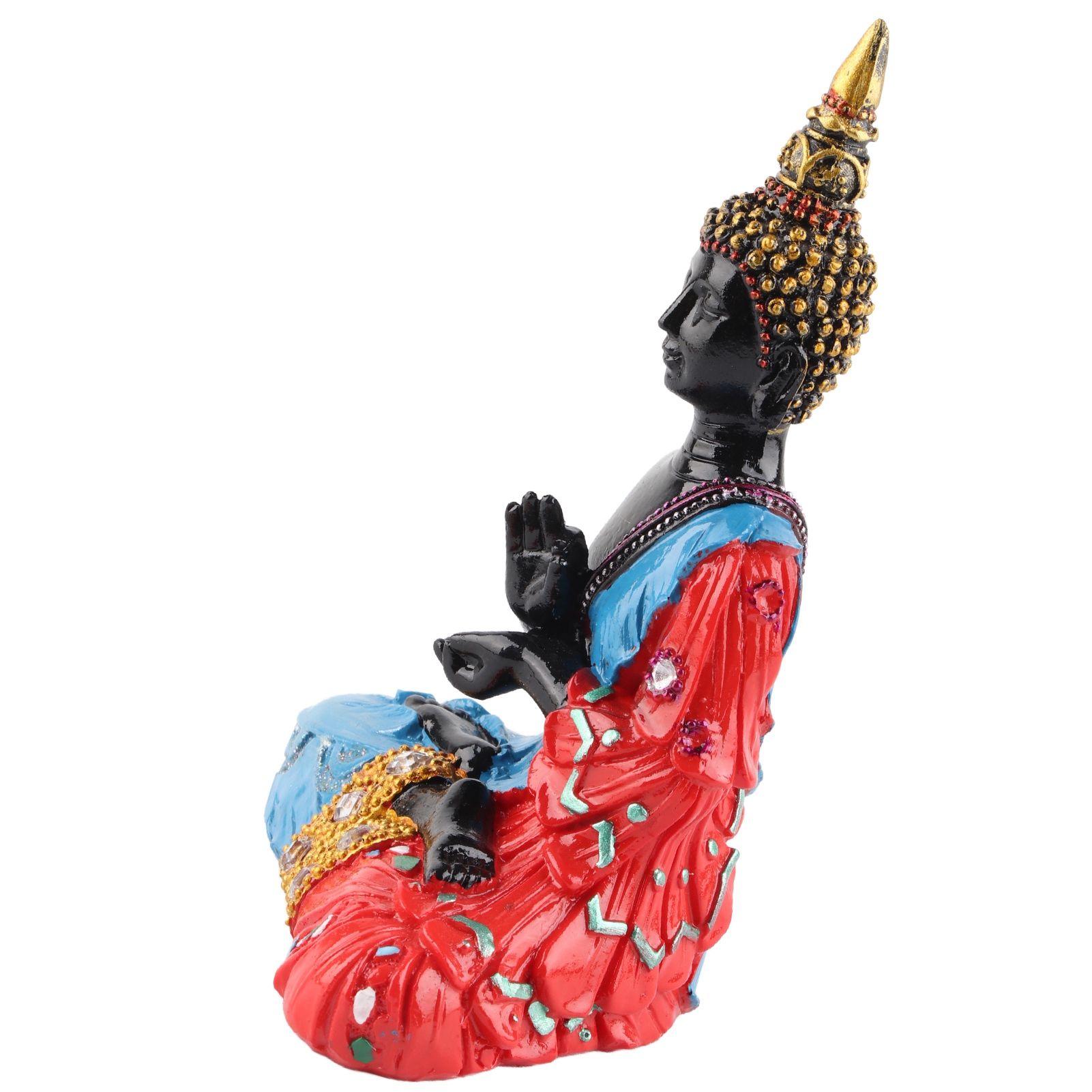 Thai Reclining Buddha Statue Ornament Positive Energy Handcrafted Resin Buddhist Figurine for Home Decoration - Image 8