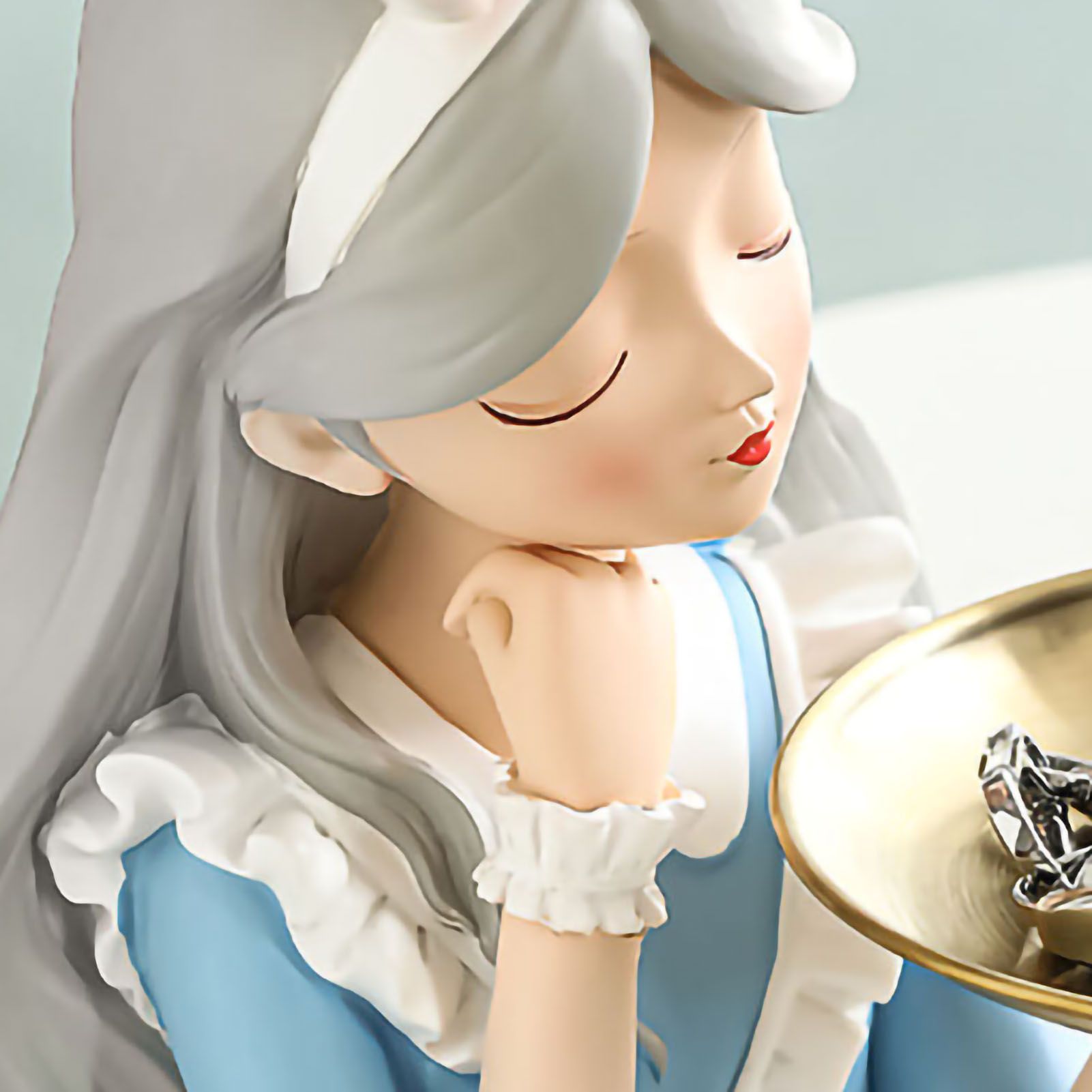 Entrance Storage Decoration Girl Sculptures Porch Decor Tray for Living Study Bedroom Rabbit Ears Girl - Image 5