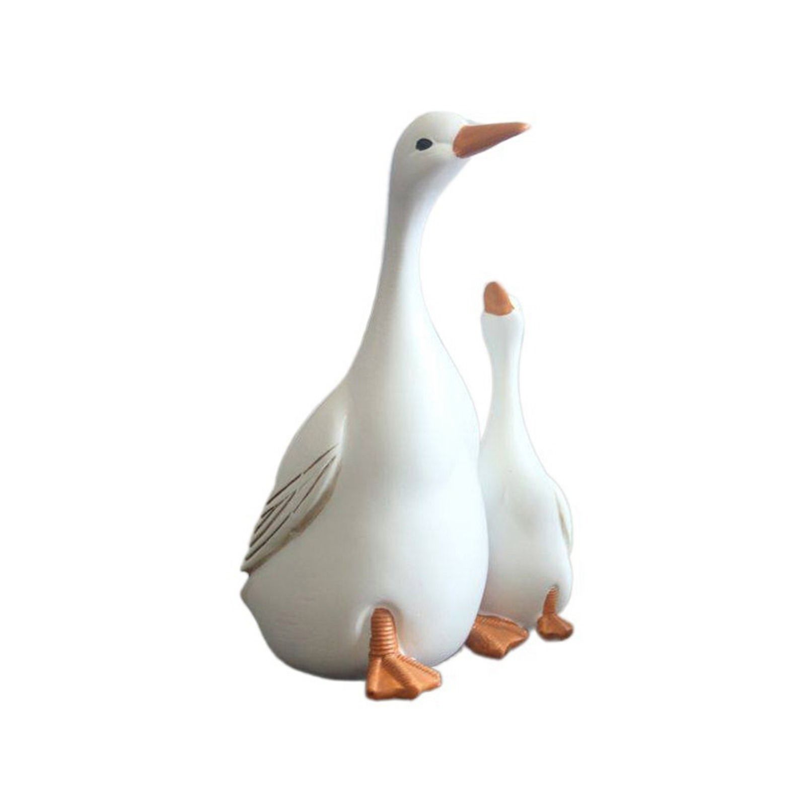 Simulation Duck Toy Synthetic Resin Mother and Baby Duck Model for Household Tabletop Living Room Ornament S - Image 1
