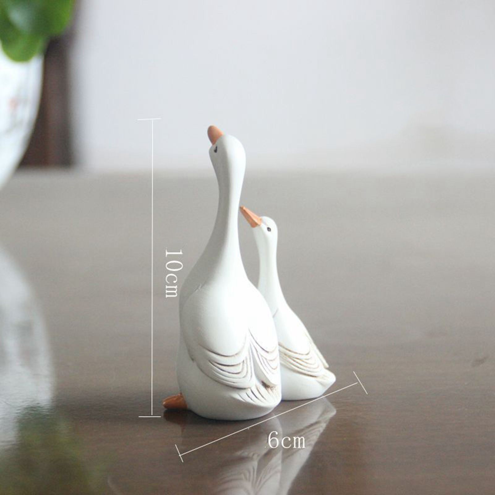 Simulation Duck Toy Synthetic Resin Mother and Baby Duck Model for Household Tabletop Living Room Ornament S - Image 5