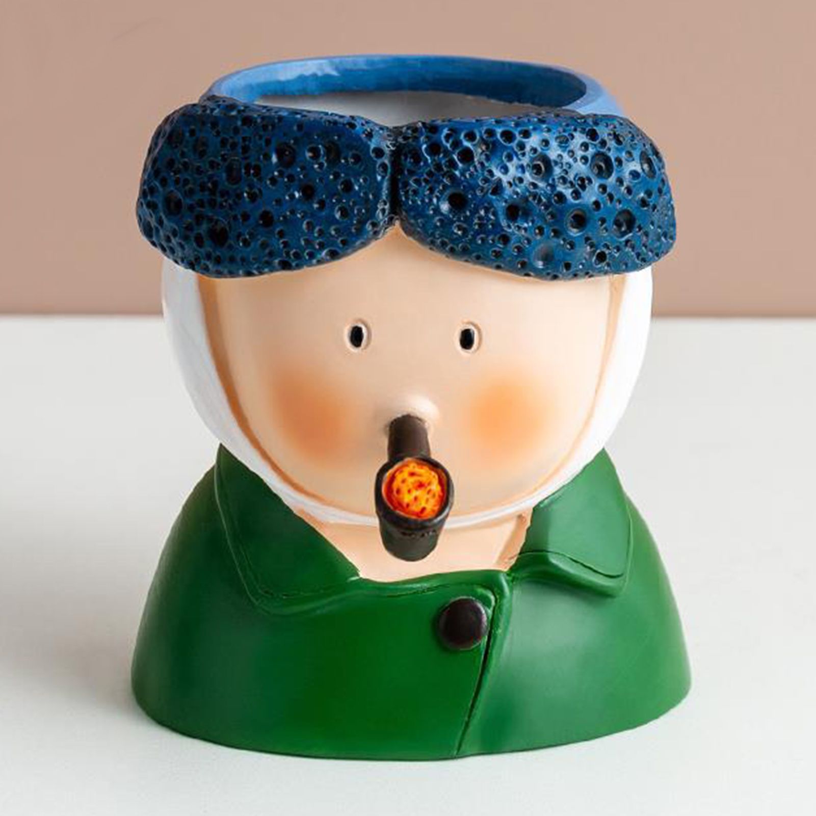 Cute Desktop Pen Holder Resin Cartoon Beautiful Desktop Stationery Organizers for Pencil Pen Van Gogh - Image 2
