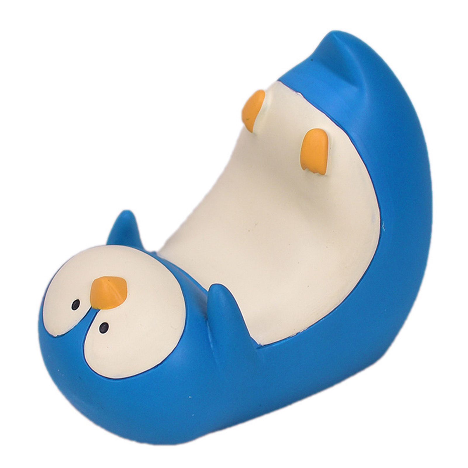 Resin Tablet Desktop Stand Cute Comfortable Portable Desktop Cell Phone Stand Holder for Watching Dramas Penguin - Image 1
