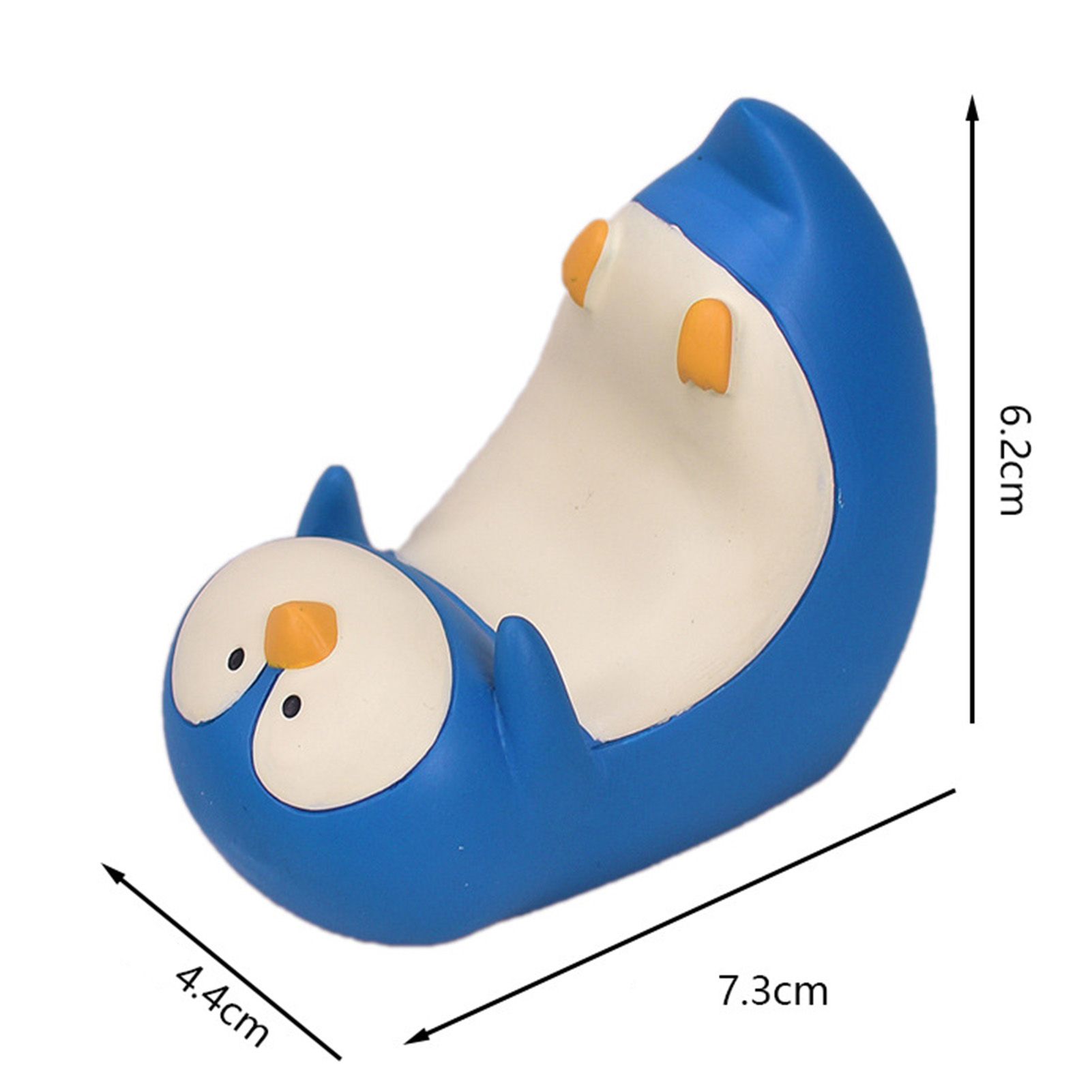 Resin Tablet Desktop Stand Cute Comfortable Portable Desktop Cell Phone Stand Holder for Watching Dramas Penguin - Image 2
