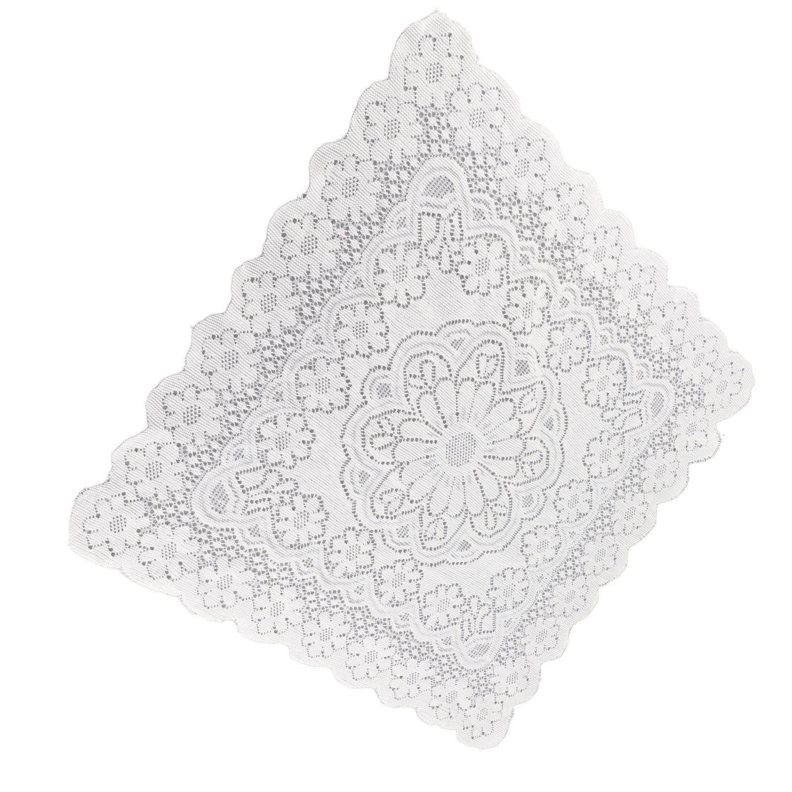 Lace Tablecloth Hollow Pattern Soft Comfortable Simple Lace Decorative Background Cloth for Home Cafe White Lace 60x60cm - Image 6