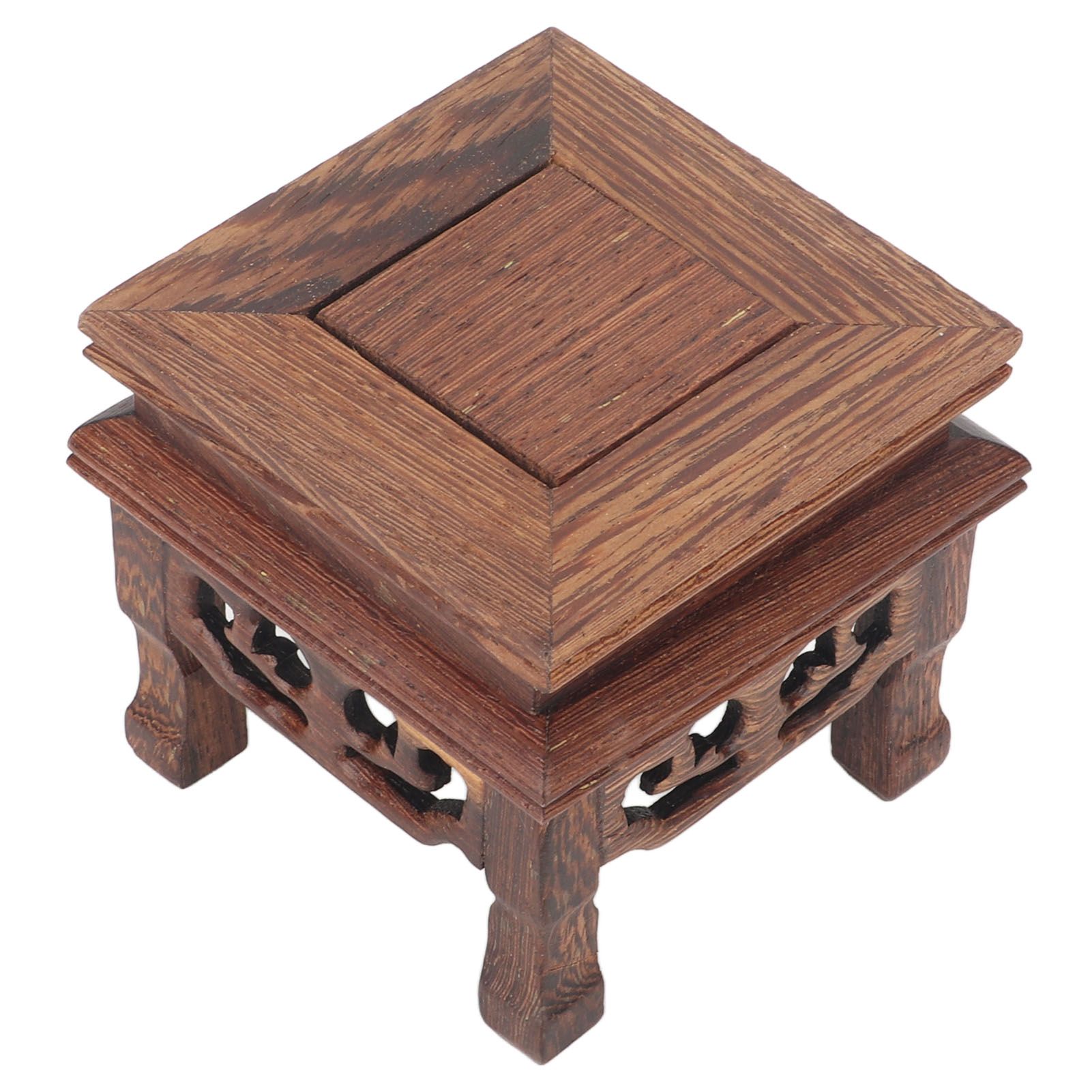 Wooden Display Stand Squared Stable Retro Style Durable Wood Widely Used Wooden Riser for Plant Teapot Jewelry - Image 5