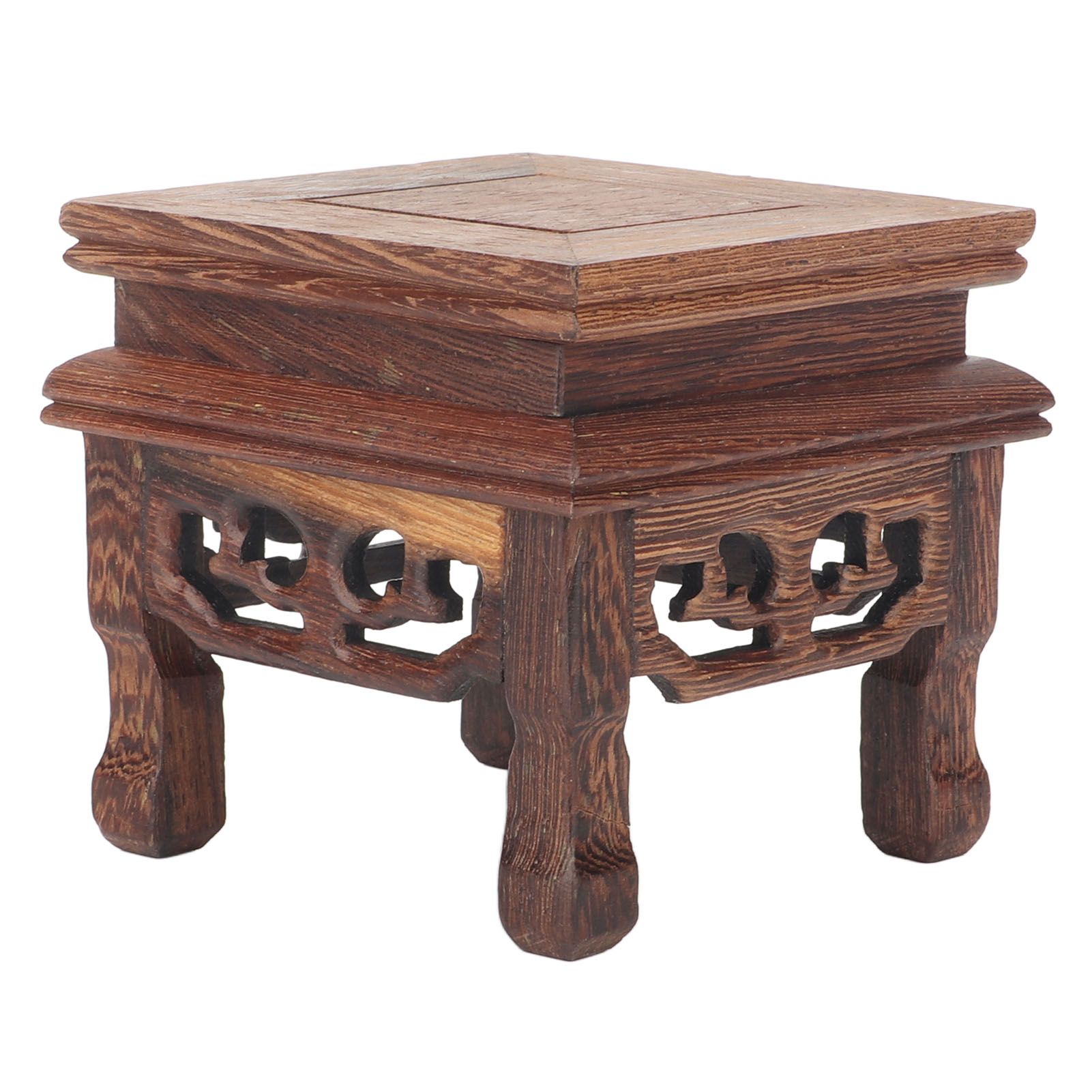 Wooden Display Stand Squared Stable Retro Style Durable Wood Widely Used Wooden Riser for Plant Teapot Jewelry - Image 6