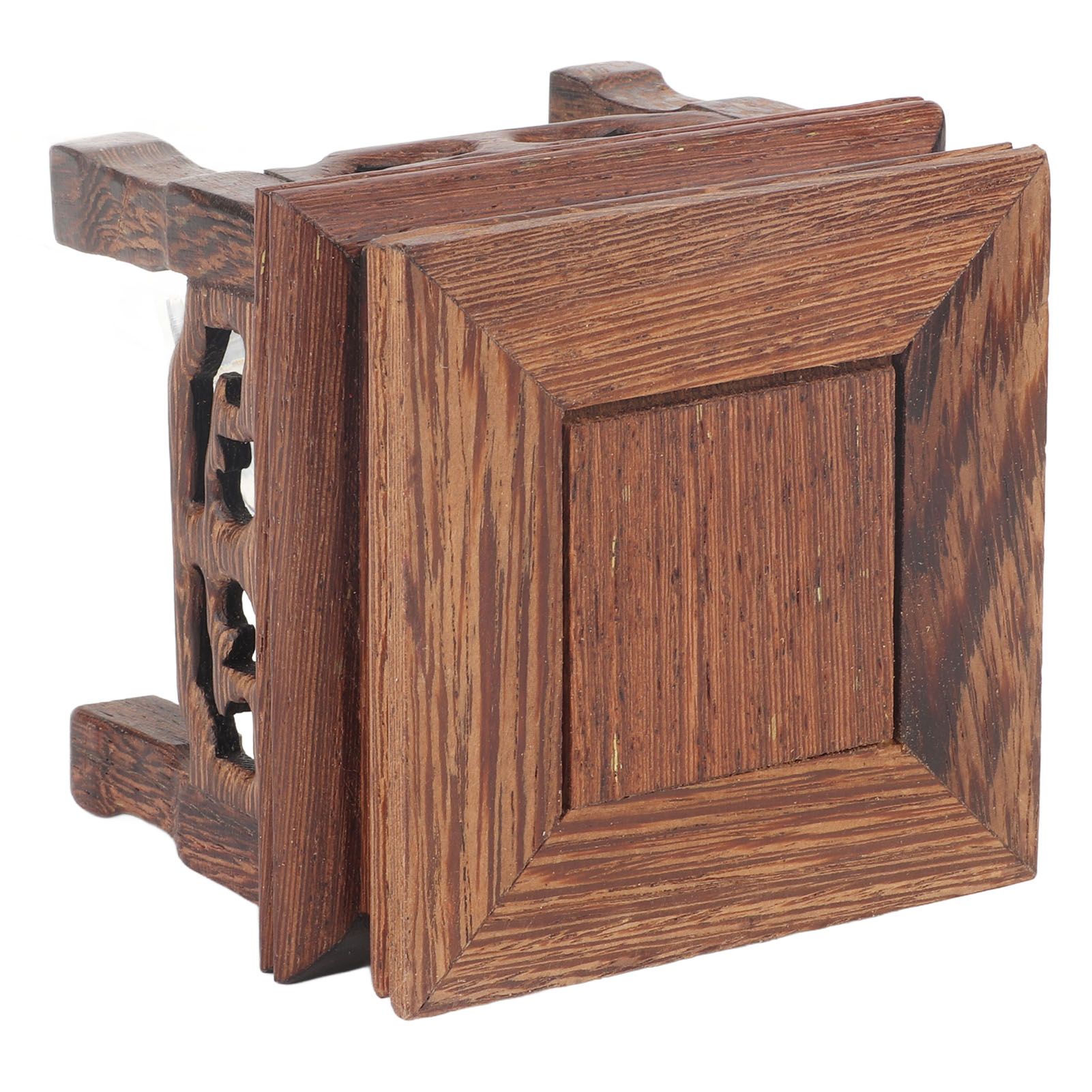 Wooden Display Stand Squared Stable Retro Style Durable Wood Widely Used Wooden Riser for Plant Teapot Jewelry - Image 8