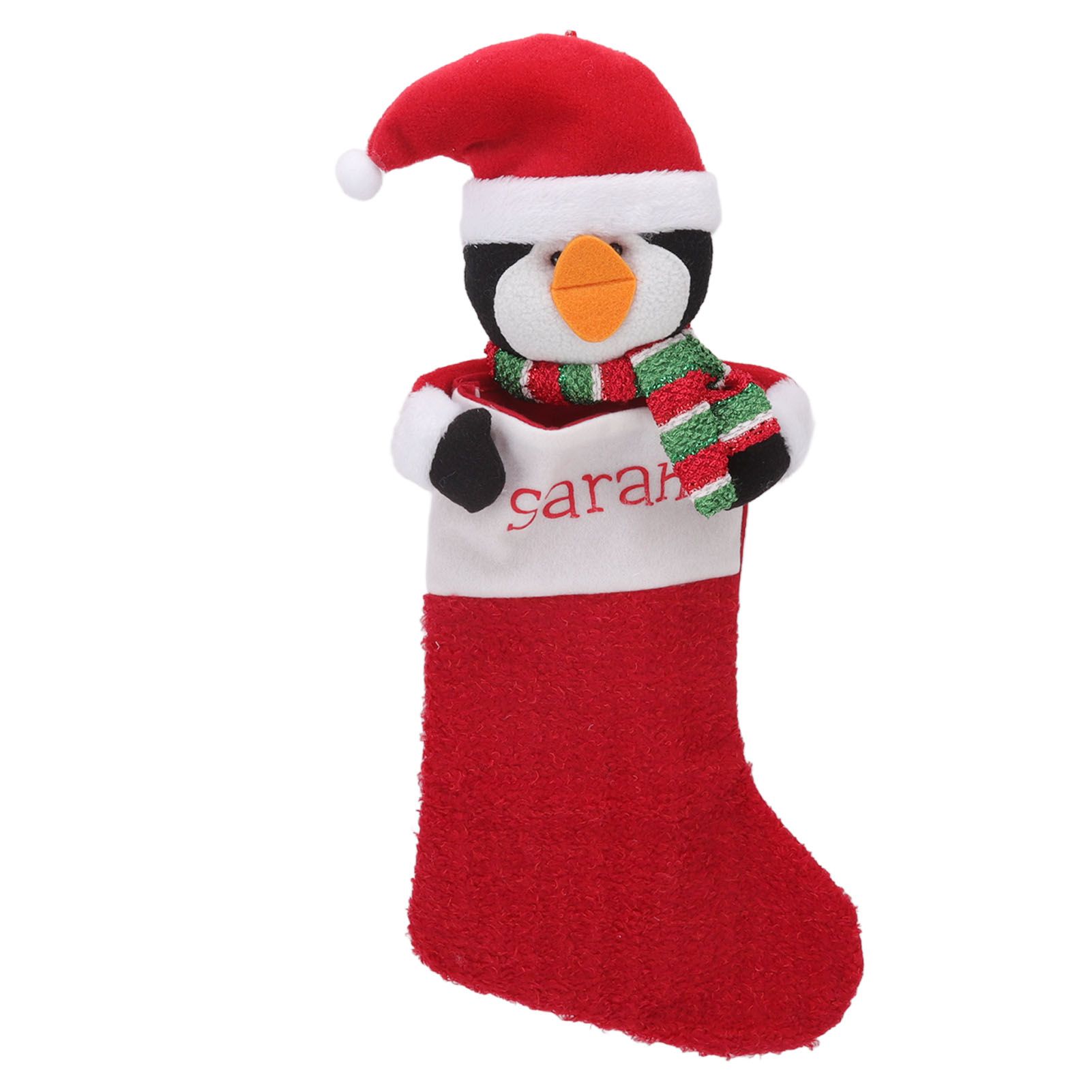 Christmas Stocking Gift Bag Xmas Tree Bedside Hanging Pendant Holiday Ornament for Home Restaurant Hotel Penguin Type - Image 1