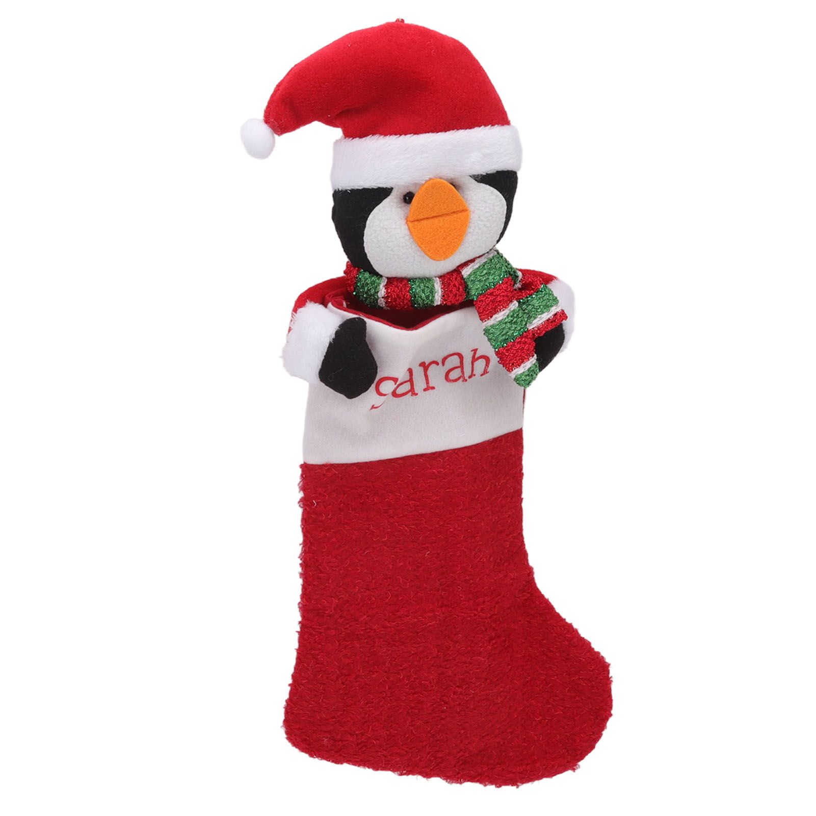 Christmas Stocking Gift Bag Xmas Tree Bedside Hanging Pendant Holiday Ornament for Home Restaurant Hotel Penguin Type - Image 2