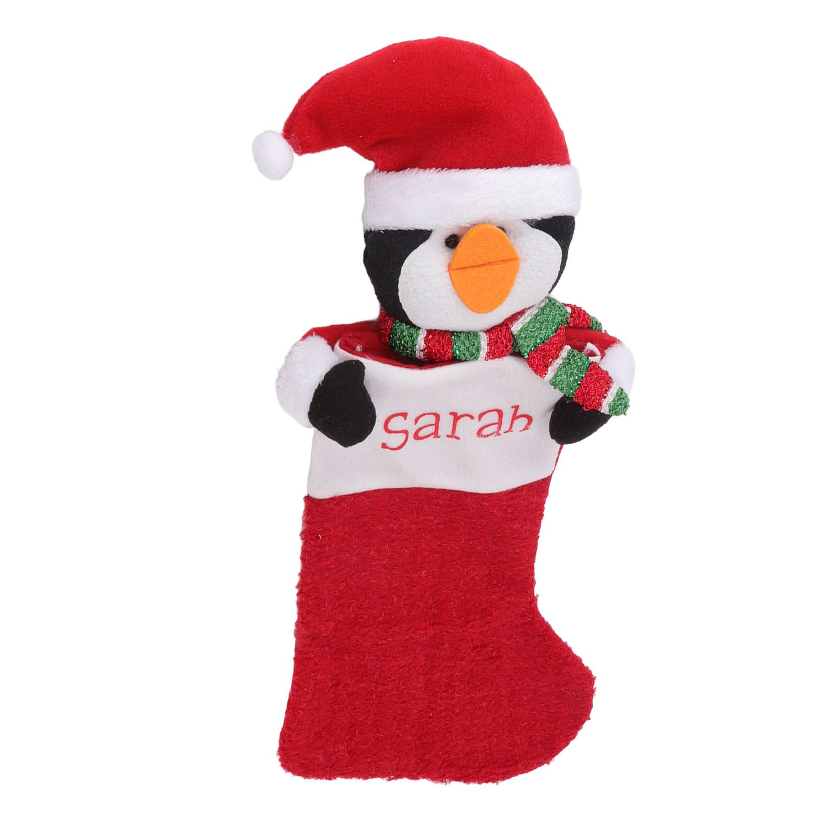 Christmas Stocking Gift Bag Xmas Tree Bedside Hanging Pendant Holiday Ornament for Home Restaurant Hotel Penguin Type - Image 4