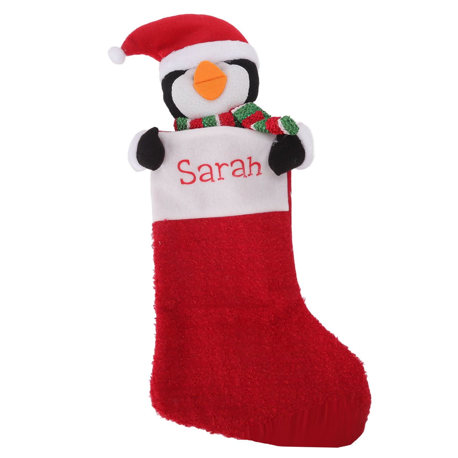 Christmas Stocking Gift Bag Xmas Tree Bedside Hanging Pendant Holiday Ornament for Home Restaurant Hotel Penguin Type - Image 5