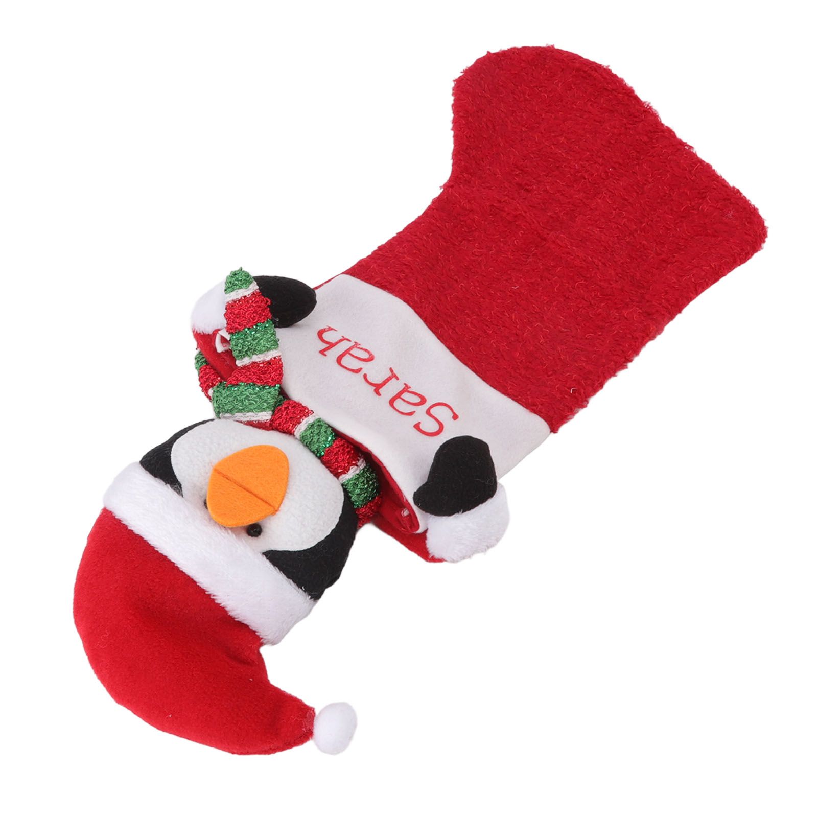 Christmas Stocking Gift Bag Xmas Tree Bedside Hanging Pendant Holiday Ornament for Home Restaurant Hotel Penguin Type - Image 8