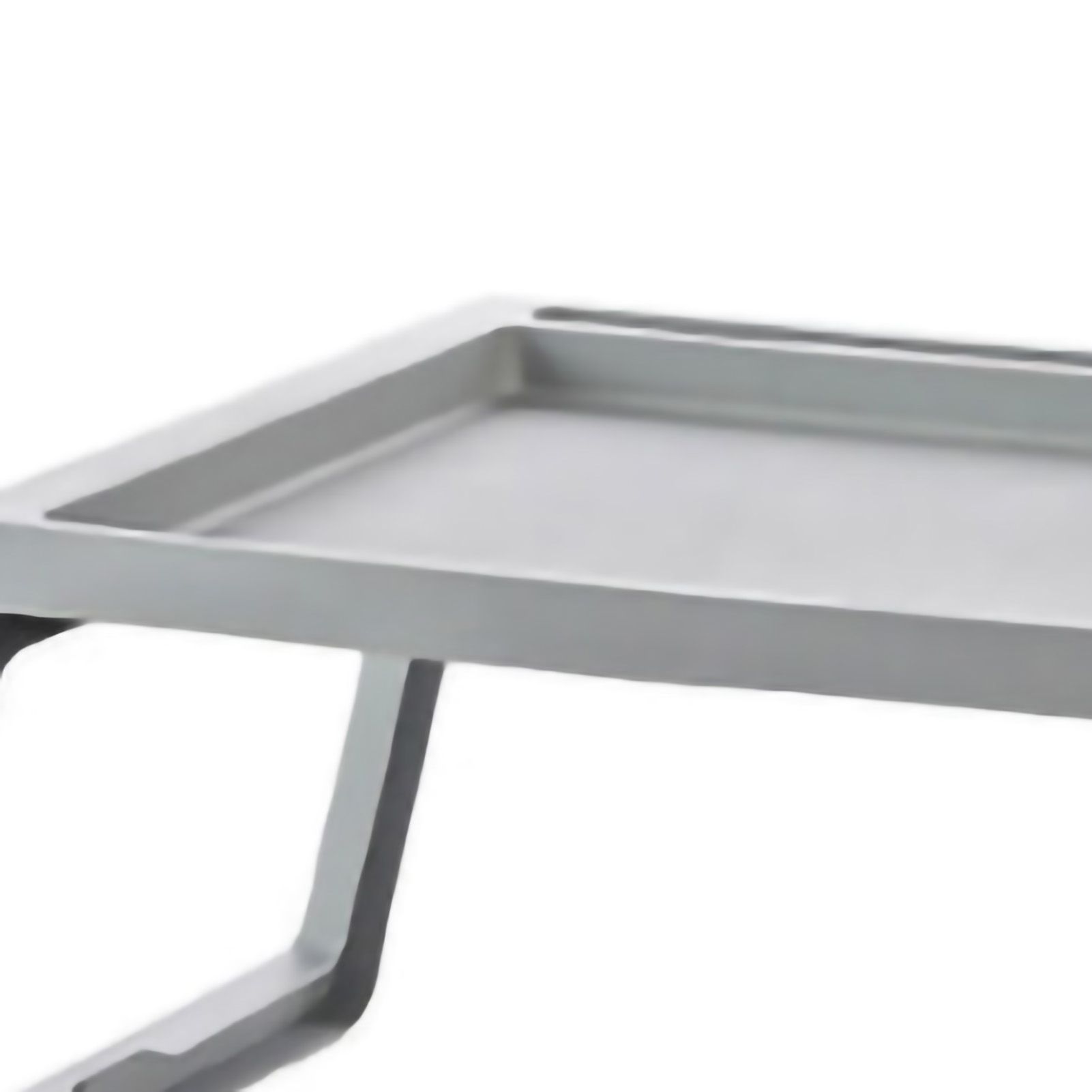 Laptop Bed Desk PP Folding Simple Downward Grooved Design Lap Desk Bed Table with Charging Hole for Bedroom Dorm Grey 68x35.8x27.5cm - Image 5