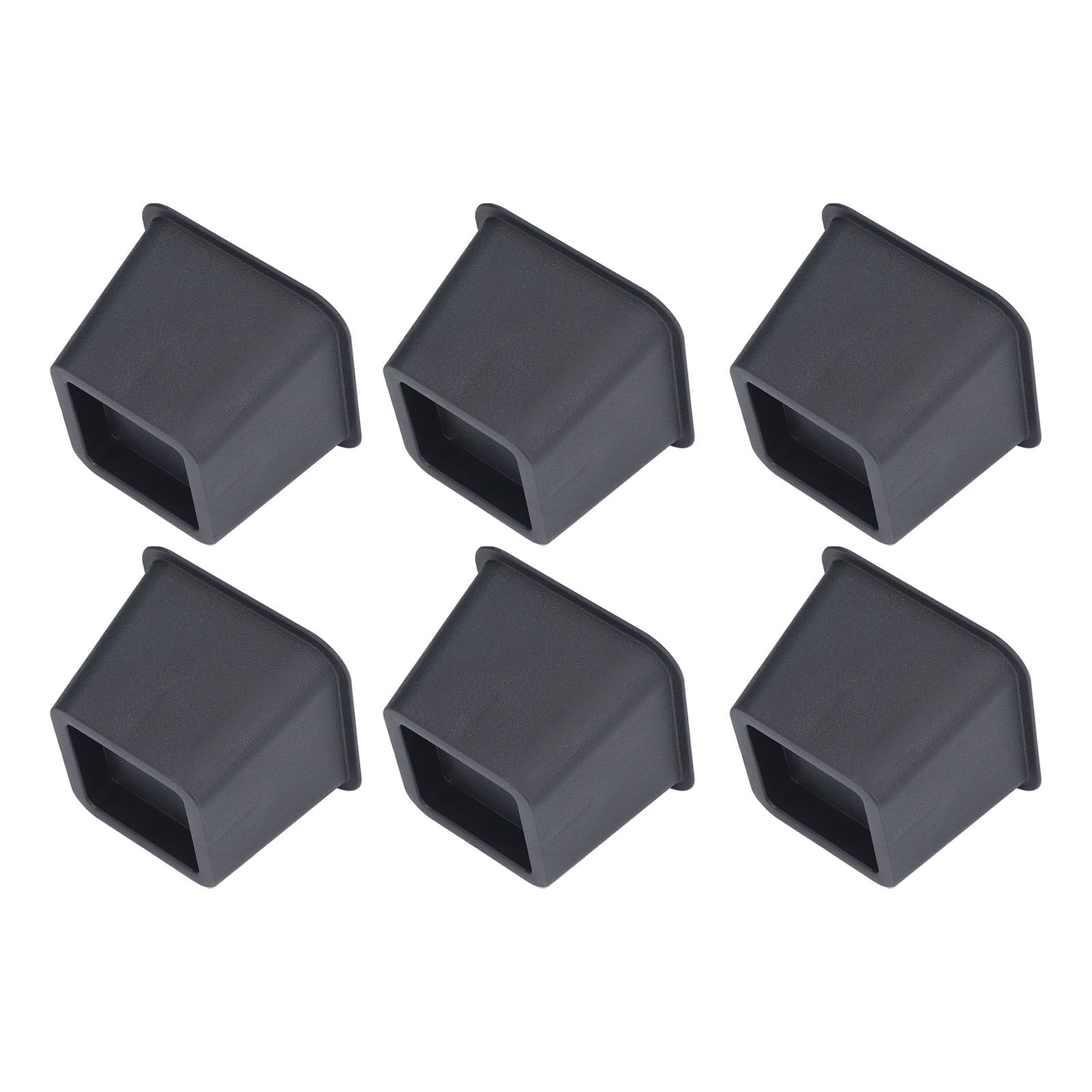 6Pcs 3 Inch Trapezoid Furniture Risers Sofa Leg Pads for Bed Table Cabinet Sofa Feet Black - Image 2