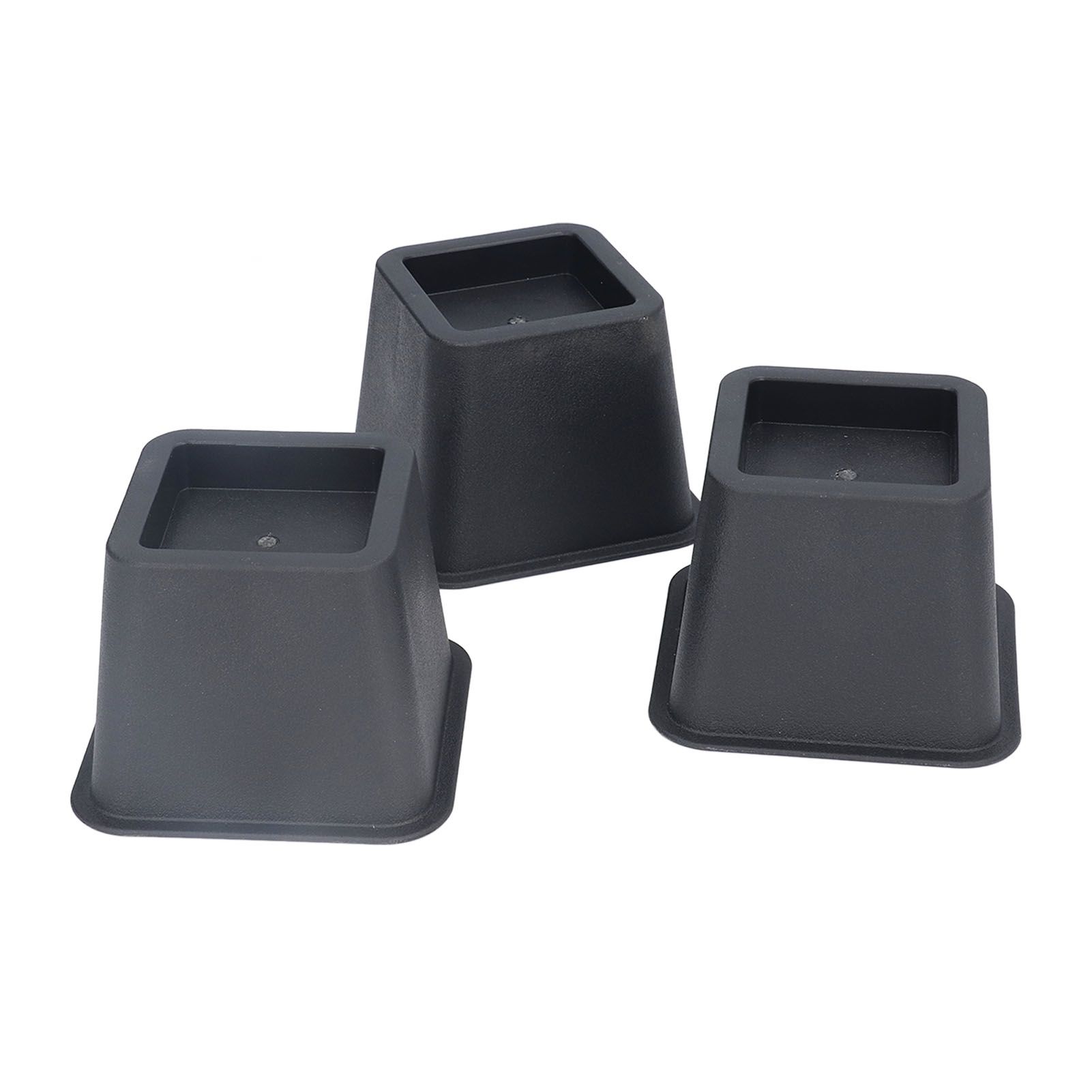 6Pcs 3 Inch Trapezoid Furniture Risers Sofa Leg Pads for Bed Table Cabinet Sofa Feet Black - Image 7