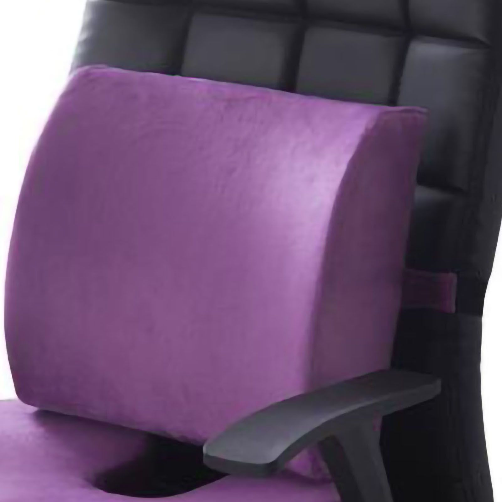 Seat Cushion Lumbar Support Set Polyester Comfortable Chair Cushion for Office Home Flannelette Set Purple Cushion and Back Cushion Combination Set - Image 5