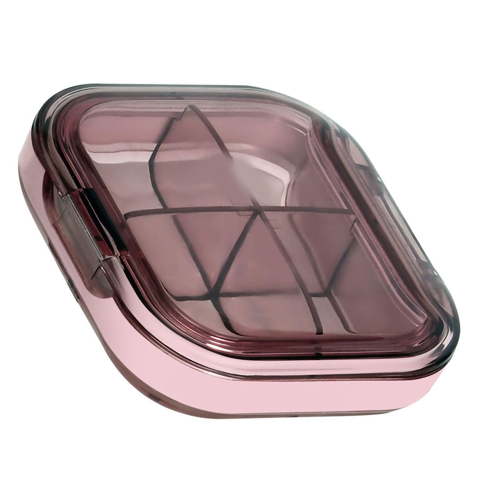 Portable Mini Pill Case Travel Dispensing Pill Organizer Household Food Grade Sealed Storage Medicine Box Small Transparent Pink - Image 5