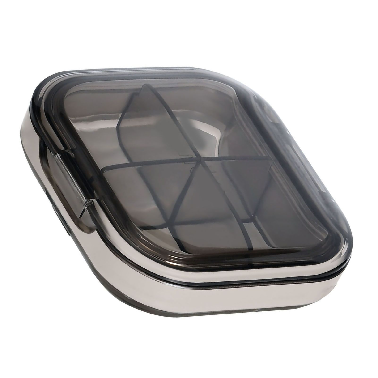 Portable Mini Pill Case Travel Dispensing Pill Organizer Household Food Grade Sealed Storage Medicine Box Small Transparent Black - Image 5
