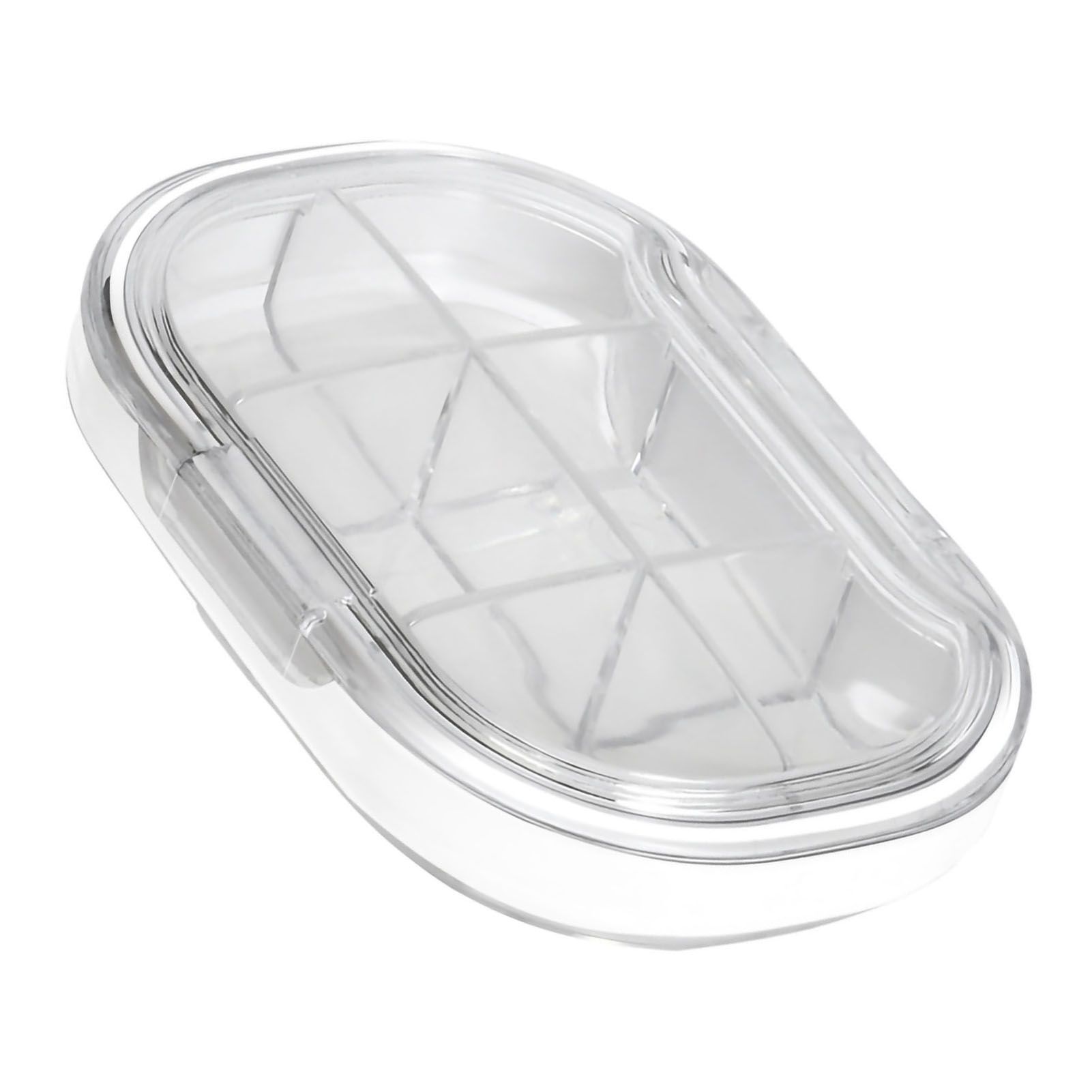 Portable Mini Pill Case Travel Dispensing Pill Organizer Household Food Grade Sealed Storage Medicine Box Big Transparent White - Image 5