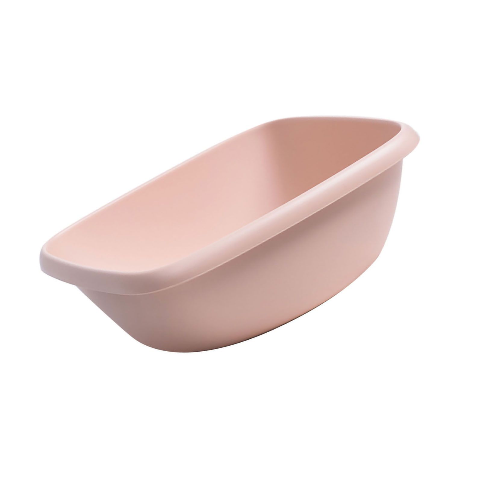 Household Plastic Wash Basin Dormitory Cute Square Laundry Basin Washbasin for Dishing Large Pink - Image 3