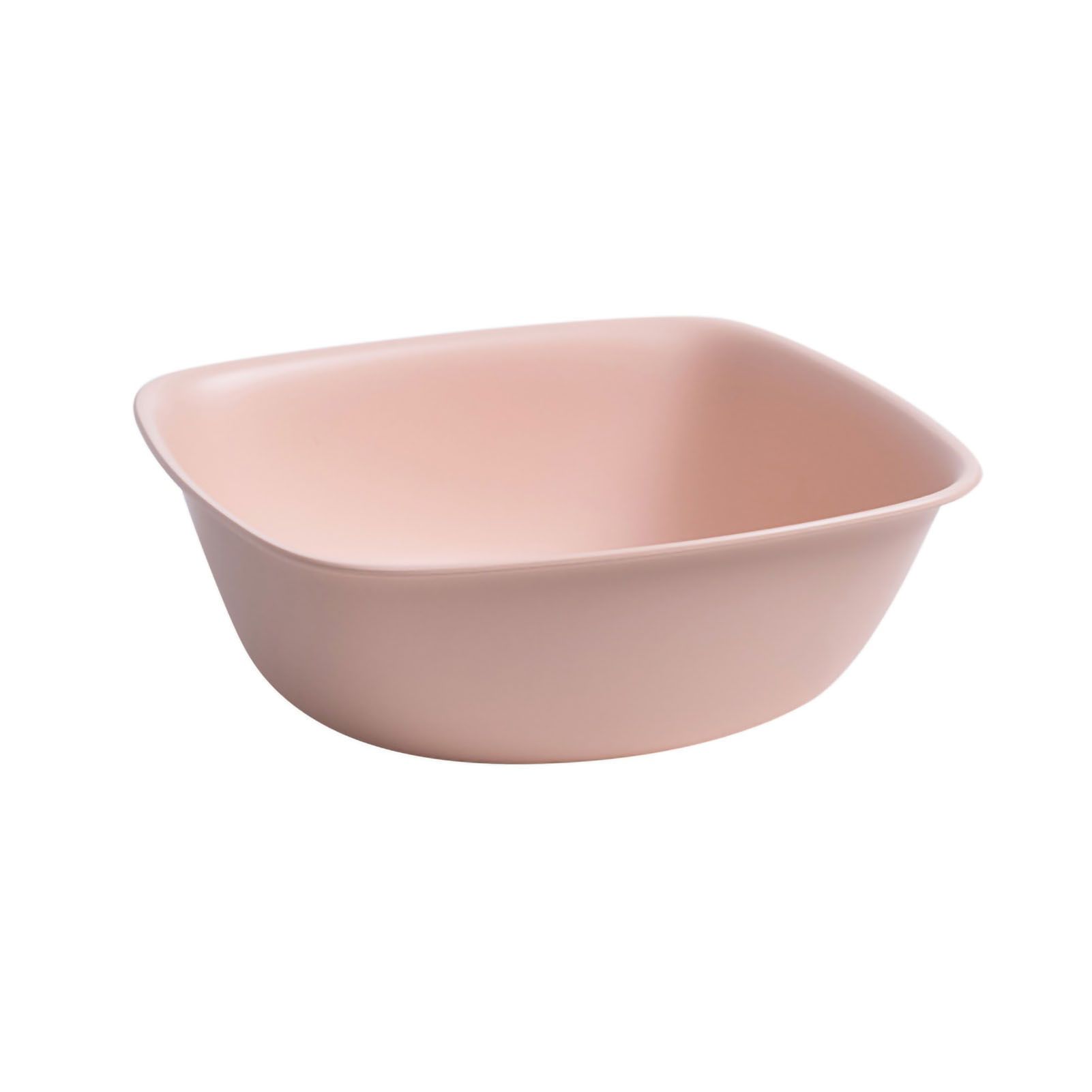 Household Plastic Wash Basin Dormitory Cute Square Laundry Basin Washbasin for Dishing Small Pink - Image 1