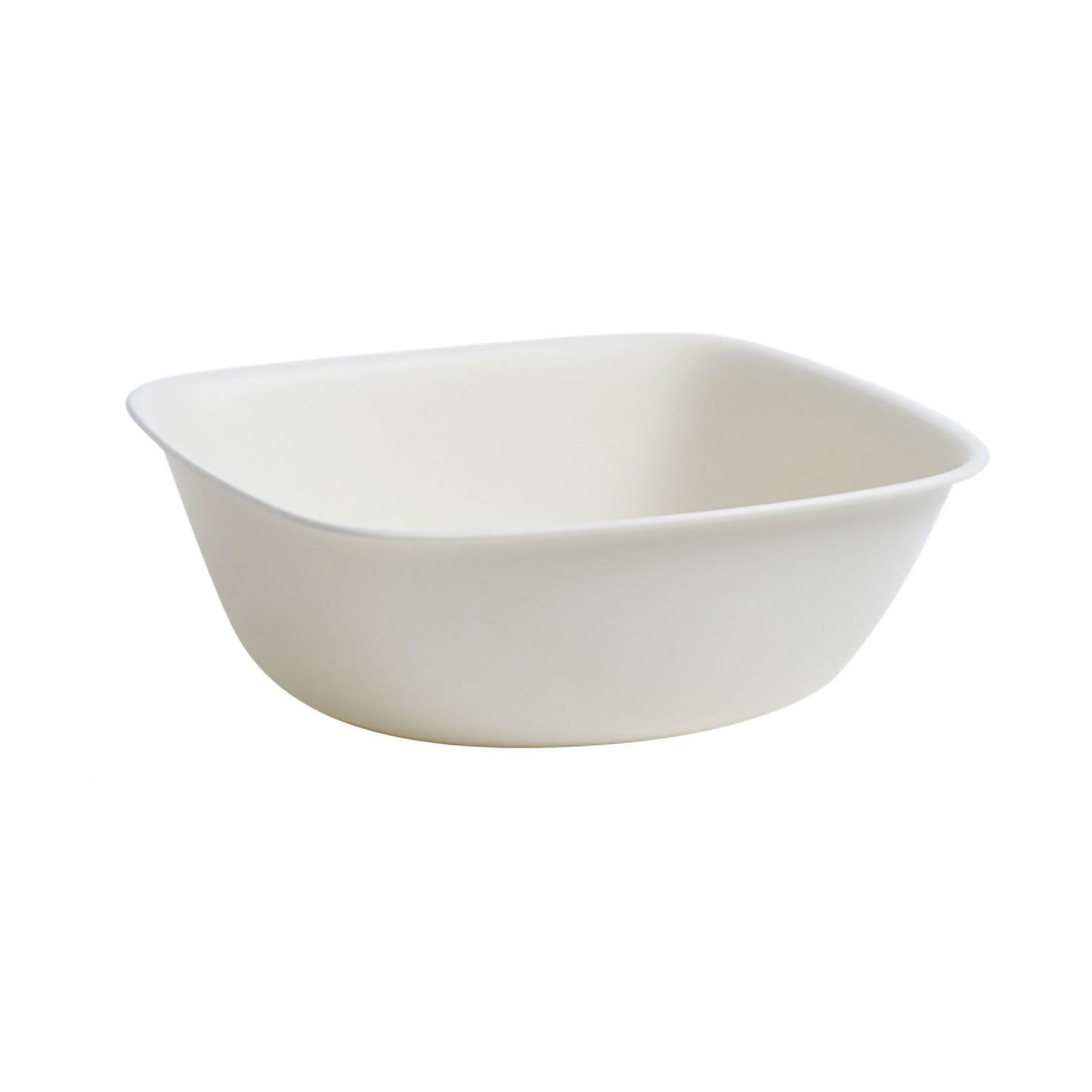 Household Plastic Wash Basin Dormitory Cute Square Laundry Basin Washbasin for Dishing Small White - Image 1