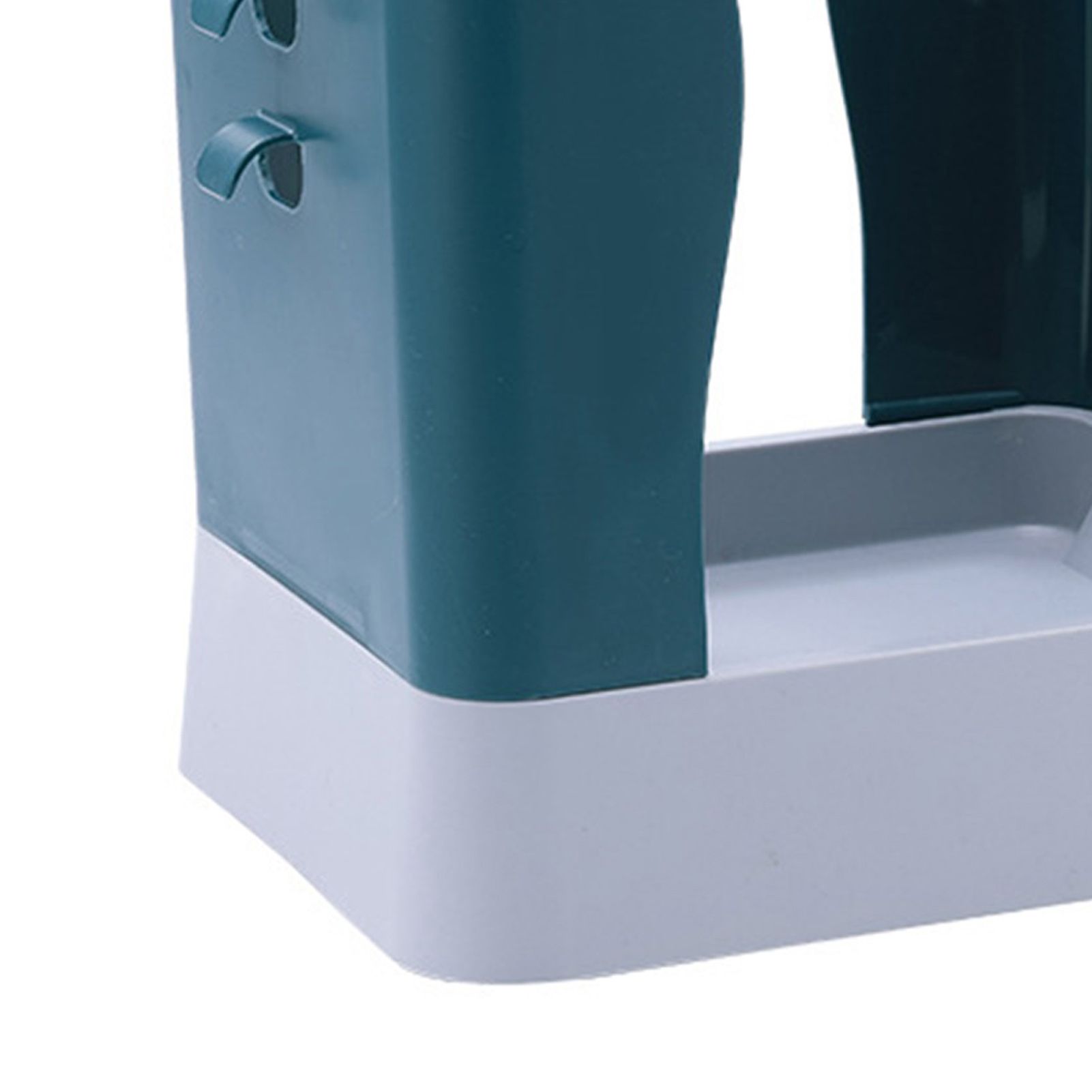 Plastic Garbage Can Expandable Trash Bag Holder Large Capacity for Kitchen Bathroom Blue Gray - Image 4