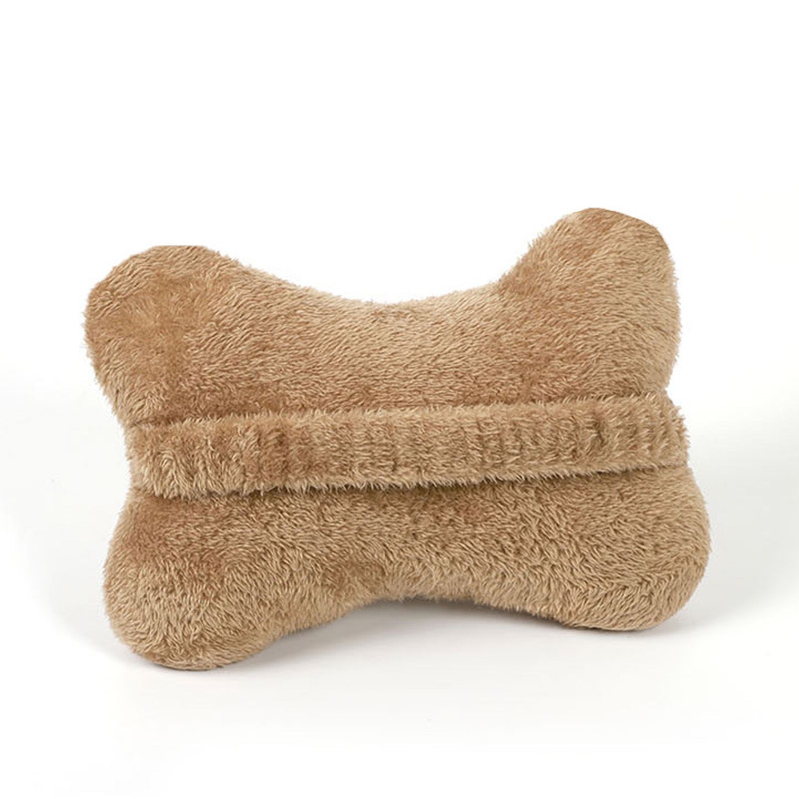 Car Pillow Cute Bear Style Plush Material Soft Comfortable Relieving Stress Car Interior Supplies for Drivers Arm Bear Headrest Brown - Image 4