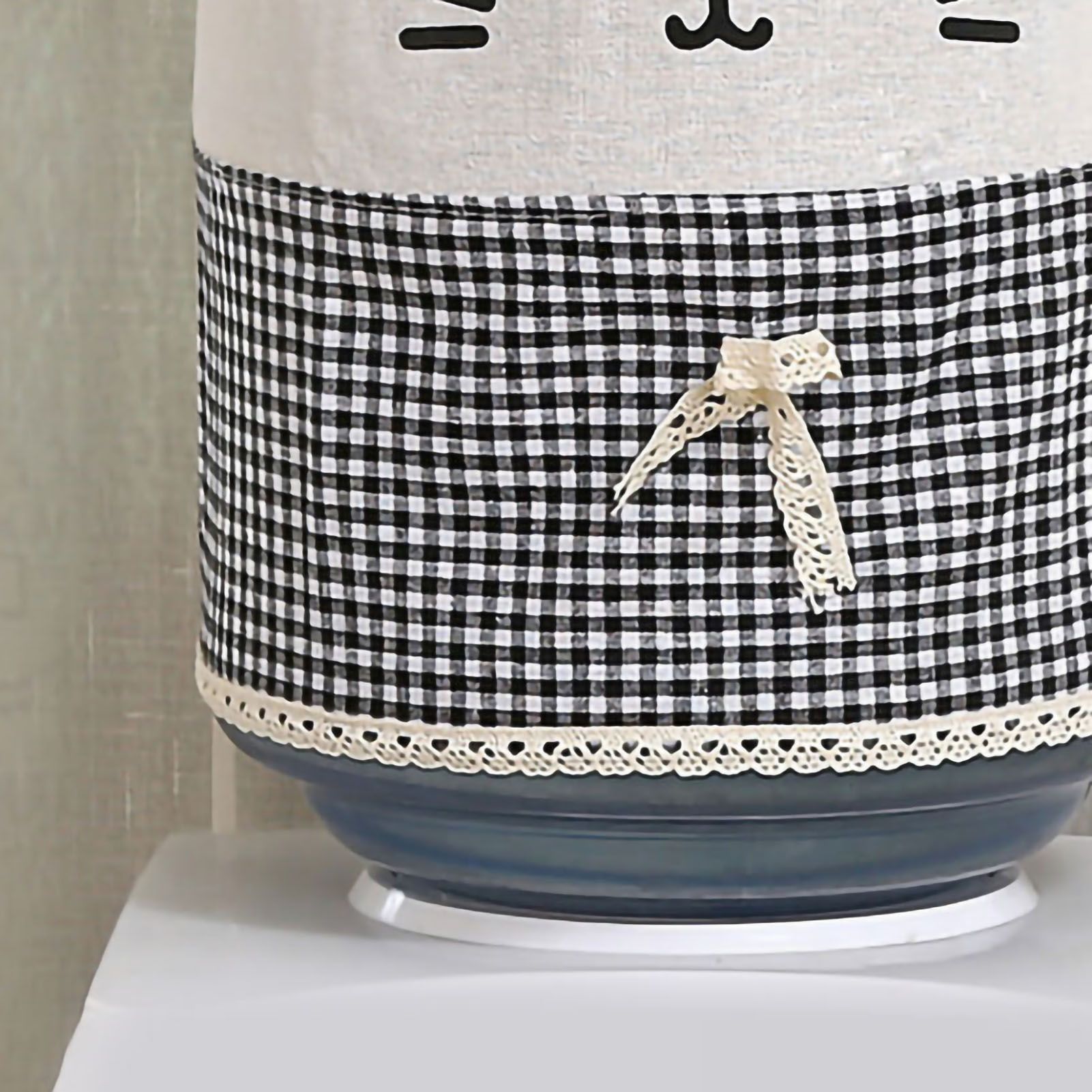 Water Dispenser Bucket Cover Reusable Water Dispenser Barrel Dust Cover Cute for Home Office Cat Black Height 34cm/13.39in X Diameter 28cm/11.02in - Image 4