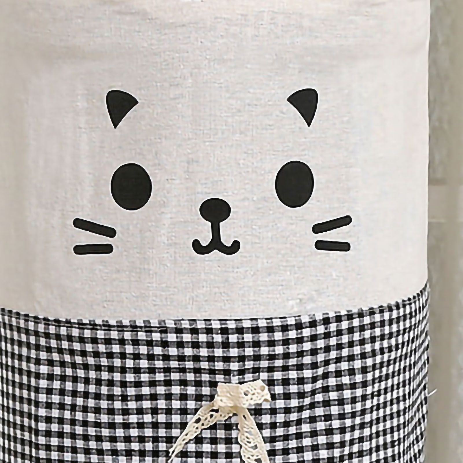 Water Dispenser Bucket Cover Reusable Water Dispenser Barrel Dust Cover Cute for Home Office Cat Black Height 34cm/13.39in X Diameter 28cm/11.02in - Image 5