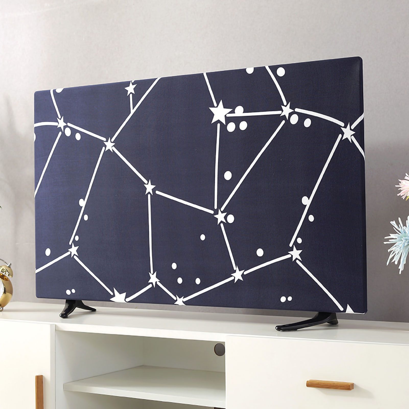 TV Cover Weatherproof Dustproof Universal Elastic Hanging Television Protector for Home Type 3 43in - Image 1