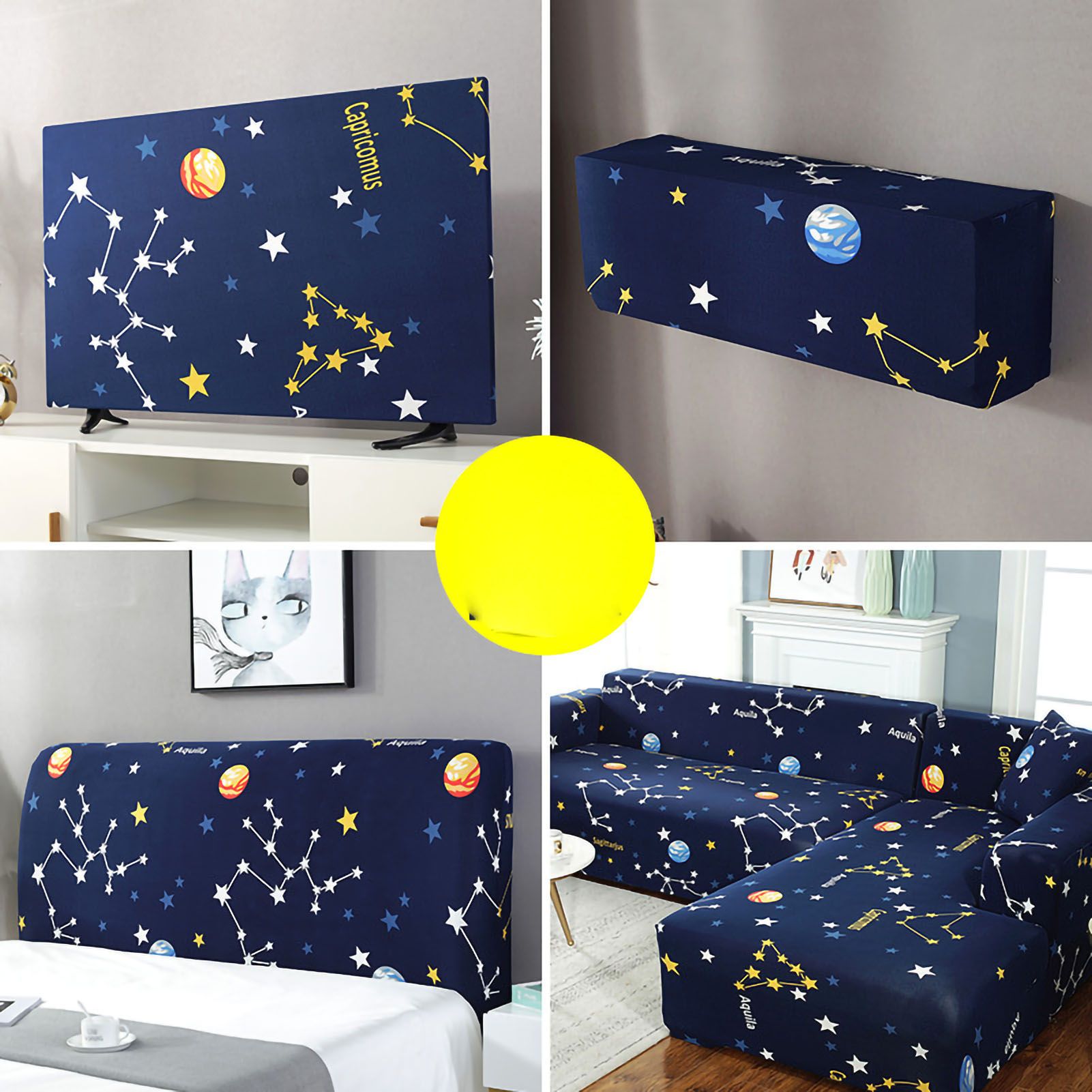 TV Cover Weatherproof Dustproof Universal Elastic Hanging Television Protector for Home Type 4 32in - Image 4