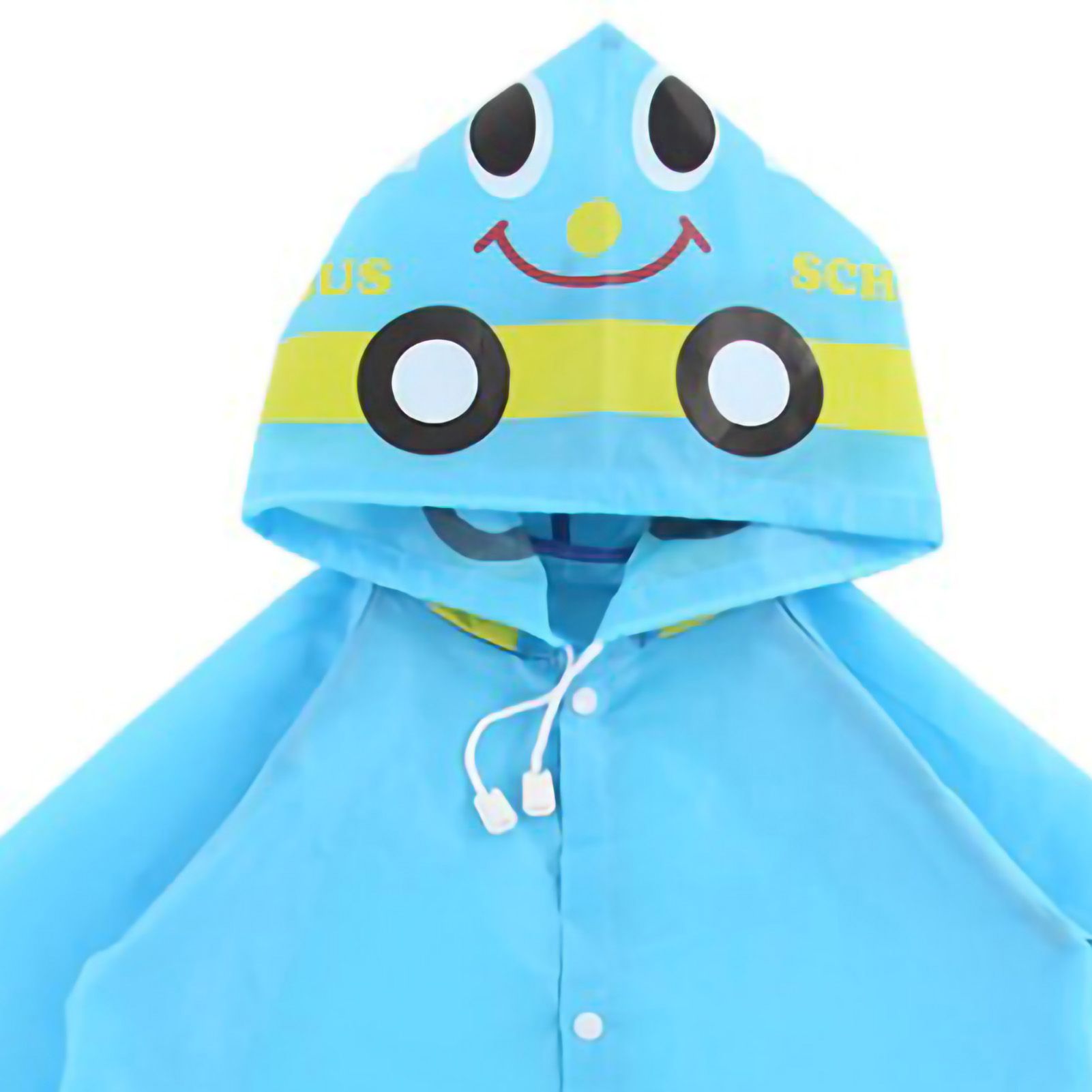 Animal Modeling Children's Raincoat Colorful Cartoon Environmentally Friendly Student Rain Gear Blue - Image 5